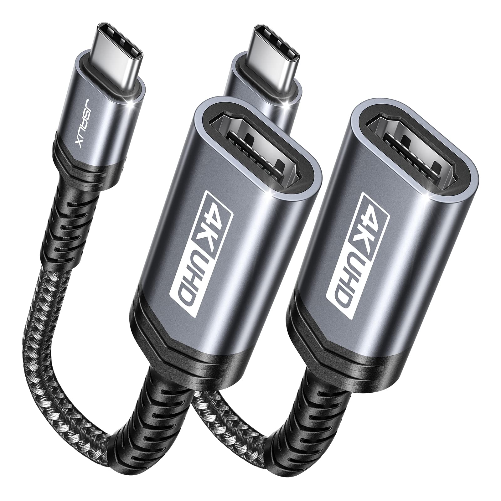 Jsaux 4K Usb Type C To Hdmi Female Adapter   Thunderbolt 3 Compatible   For Iphone 15 Pro/15 Plus, Macbook Pro/Air, Surface, Sam