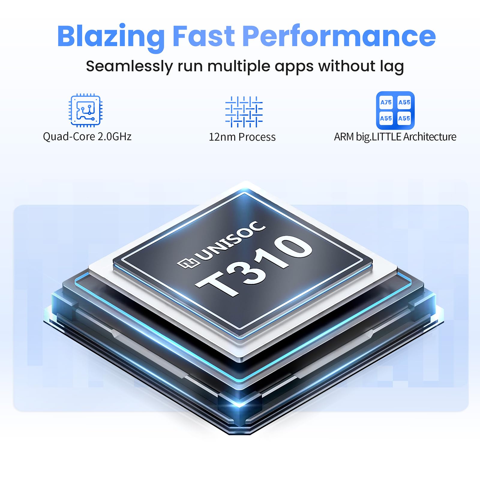 Topsand Latest Android 13 Tablet, 10.1 Inch Tablet With 2.0 Ghz Quad Core Processor, 64Gb Rom, 1Tb Expandable, Dual Auto Focus C