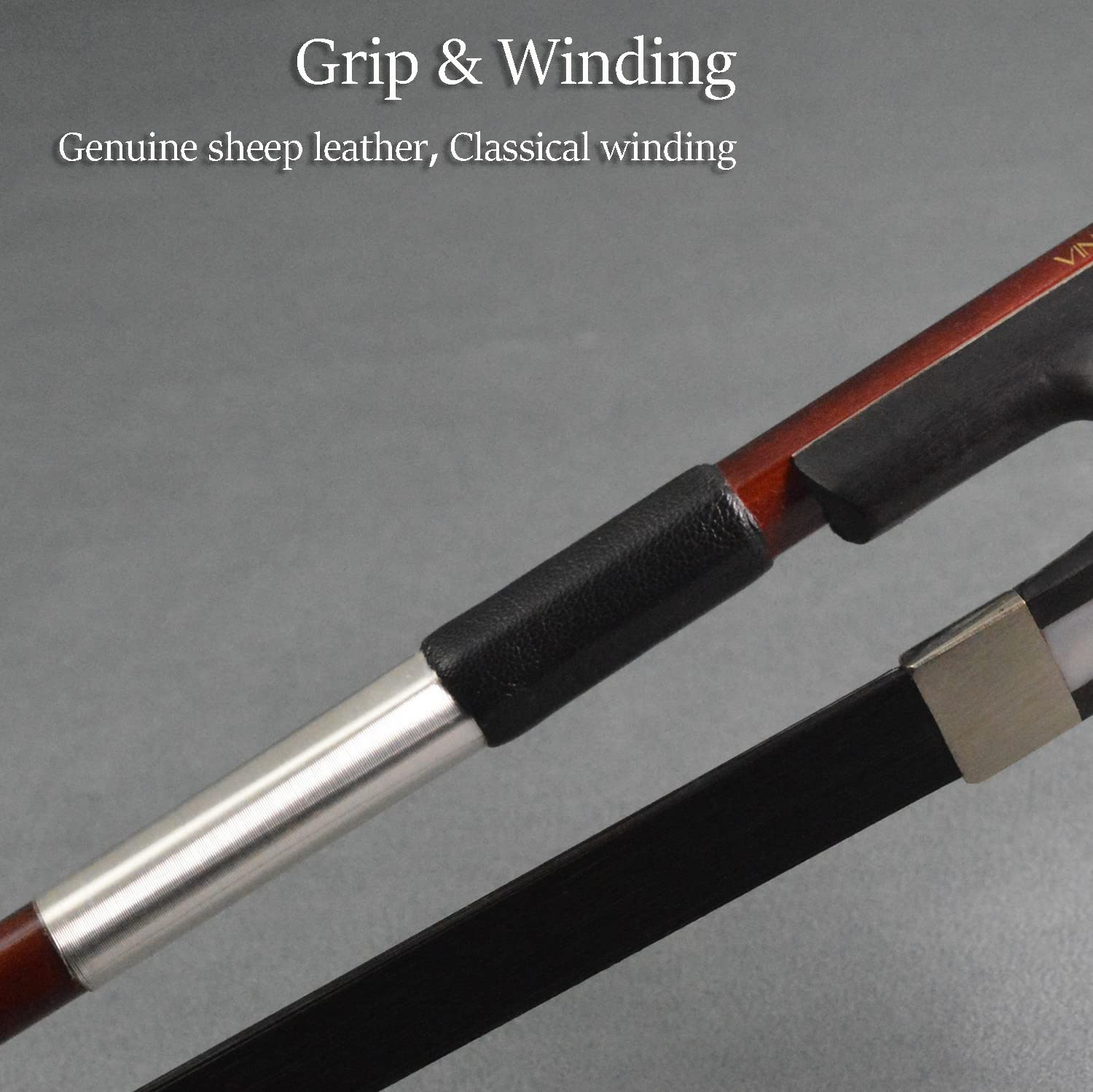 Upright Double Bass Bow Half 1/2 Size German Model Brazilwood Stick 300Bgb 72Cm Straight Smooth Tuner Ebony Frog Natural Black H