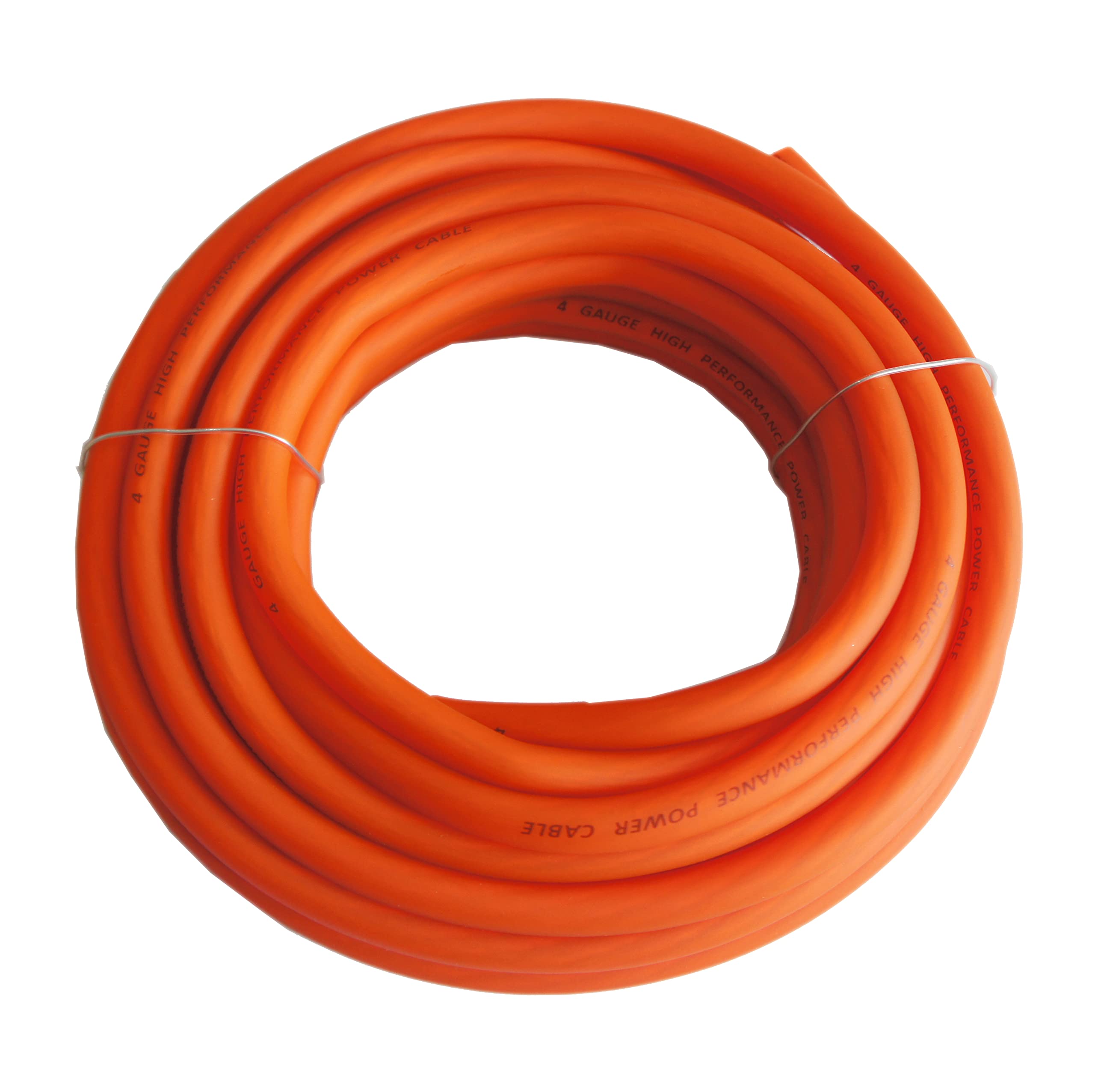 Rd True 4 Gauge Awg Cca 25Ft Orange Power Wire And 25Ft Black Ground Soft Touch Wire Cable Battery Cable Wire, Home Speaker Ster