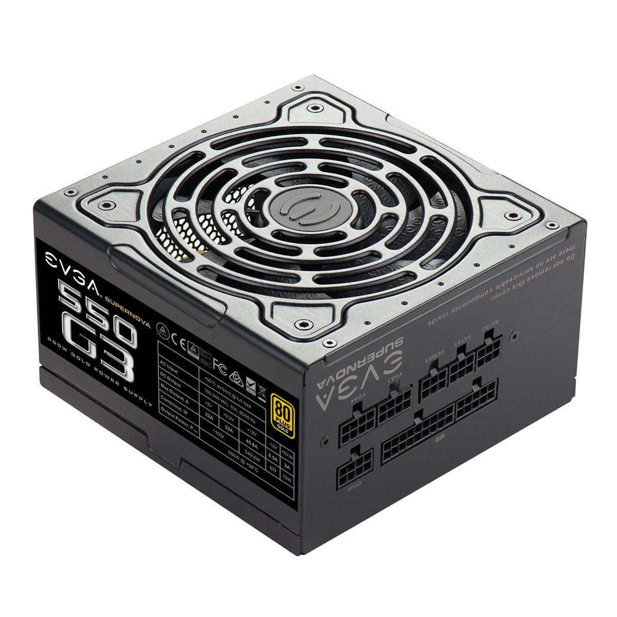 Evga Supernova 550 G3, 80 Plus Gold 550W, Fully Modular, Eco Mode With New Hdb Fan, 7 Year Warranty, Includes Power On Self Test