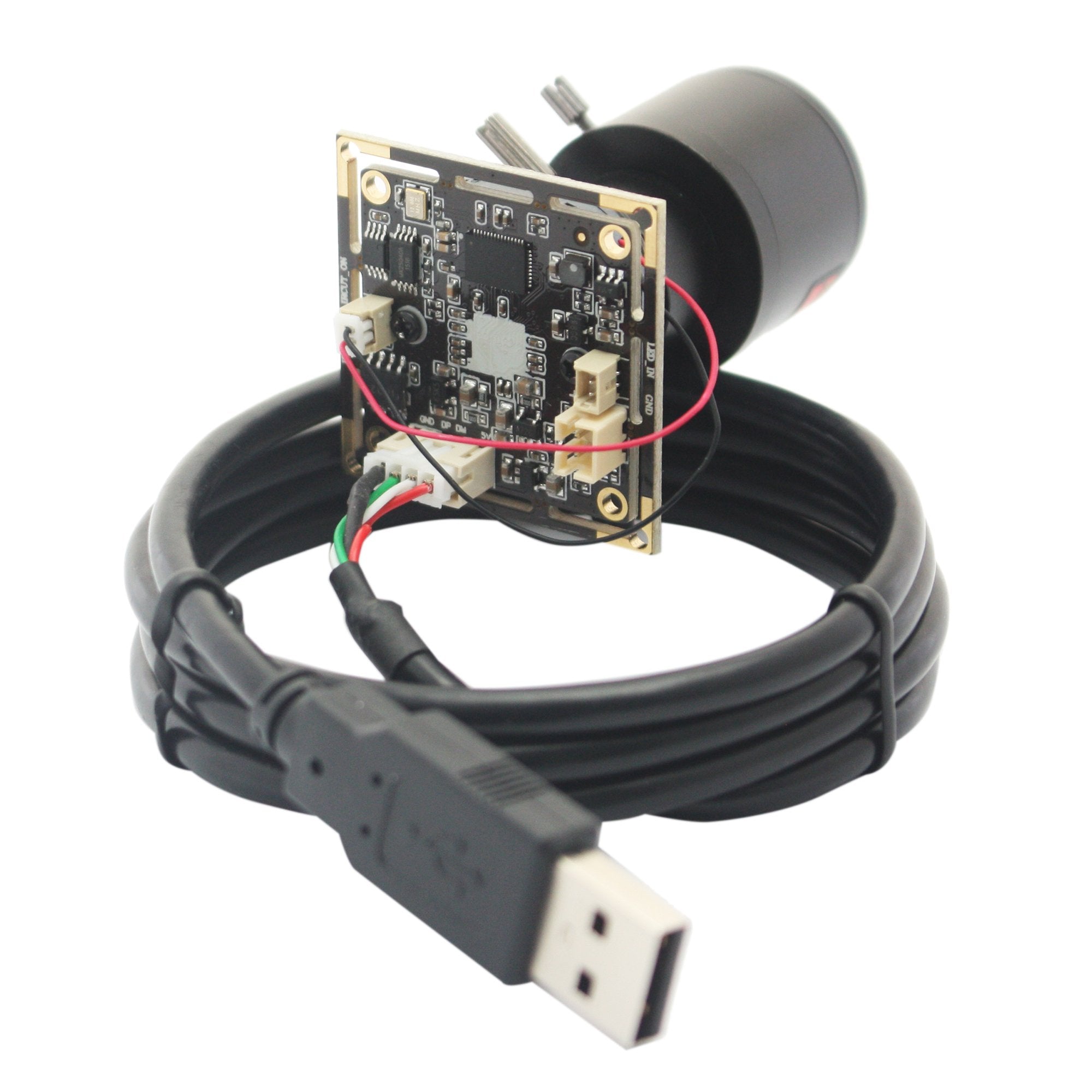 Elp 2.8 12Mm Varifocal Lens 1080P H.264 Microphone Pc Web Usb Security Camera For Laptop Manual Zoom Mini Uvc Usb2.0 Video Audio Webcam Board 2Mp Cmos Ar0330 Lightburn Laser Camera For Computer