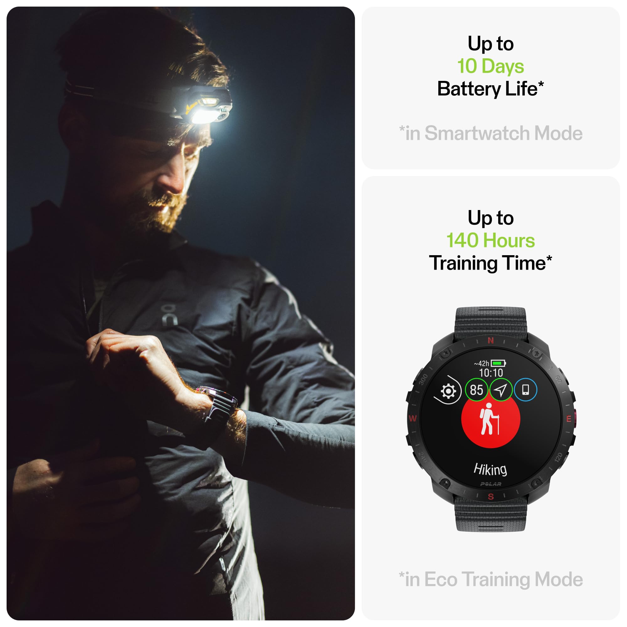 Polar Grit X2 Pro Premium Gps Smart Sports Watch - Ultimate Outdoor Adventure Watch With Rugged Design, Advanced Navigation, Spo