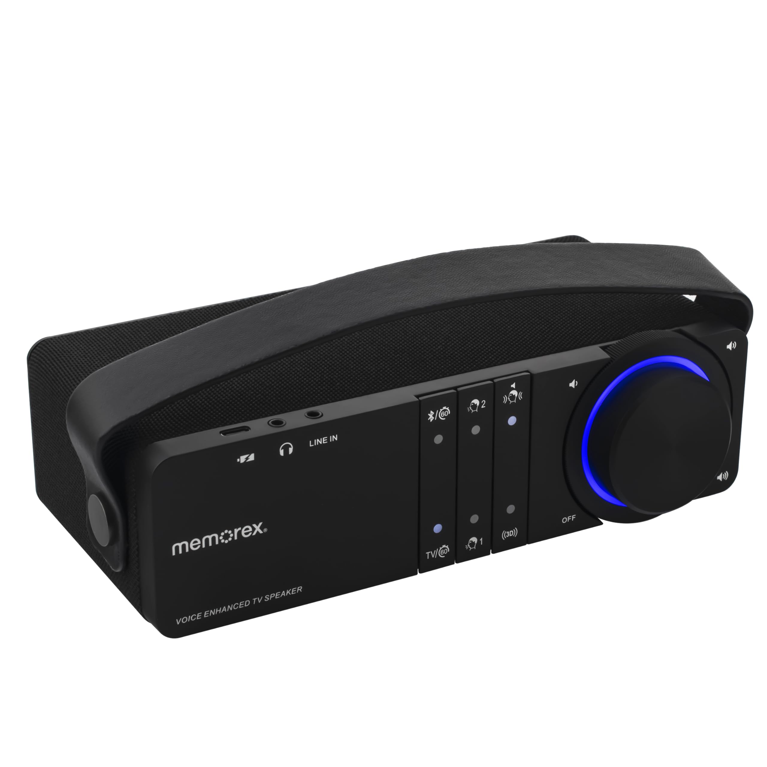 Memorex Mx-Clrtv100 Wireless Tv Sound Enhancing Speaker | Bluetooth, 3D Surround Sound, Clear Voice Technology, Long Battery Lif