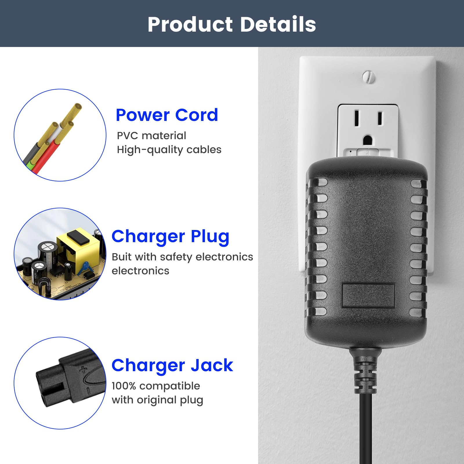 Charger For Andis Profoil Lithium Ts 1 & Ts 2 Shaver For Andis17150 17155 17165 17170 17195 17200 17205 17220 Shaver Quick Recha