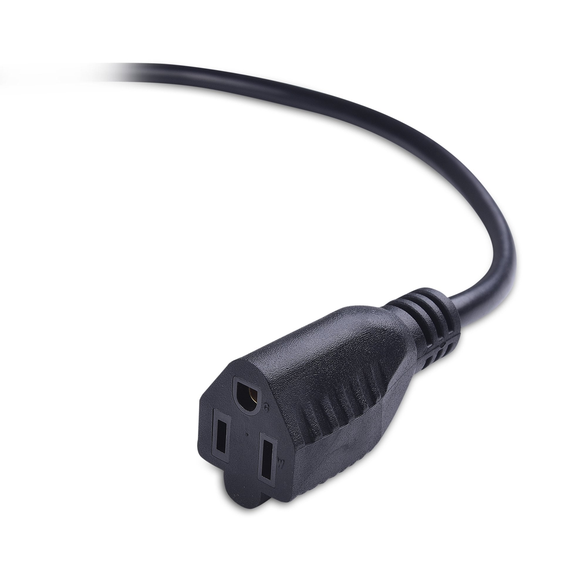 Cable Matters 2 Pack Low Profile Flat Plug Extension Cord (Power Extension Cable) 6 Feet (Nema 5 15P To Nema 5 15R)