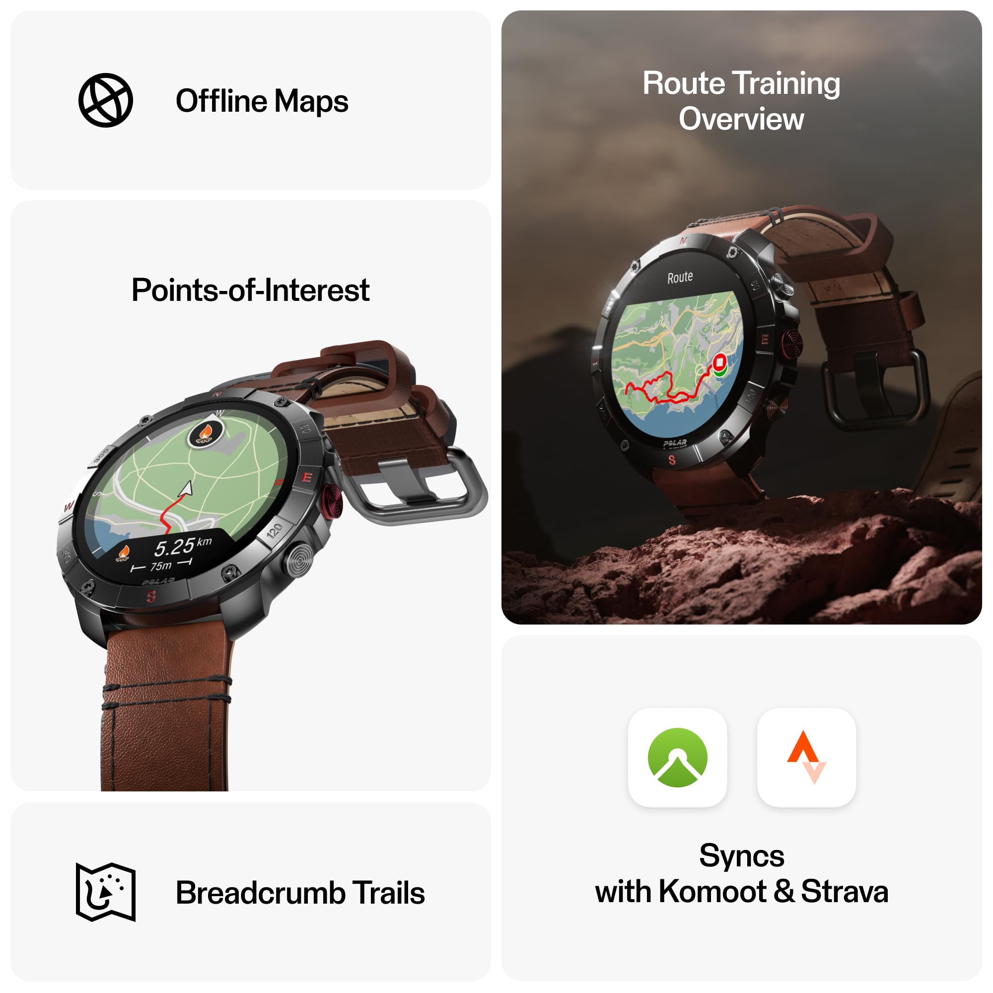 Polar Grit X2 Pro Titan Ultra Premium Gps Smart Sports Watch - Ultimate Outdoor Adventure Watch With Rugged Titanium Design, Adv