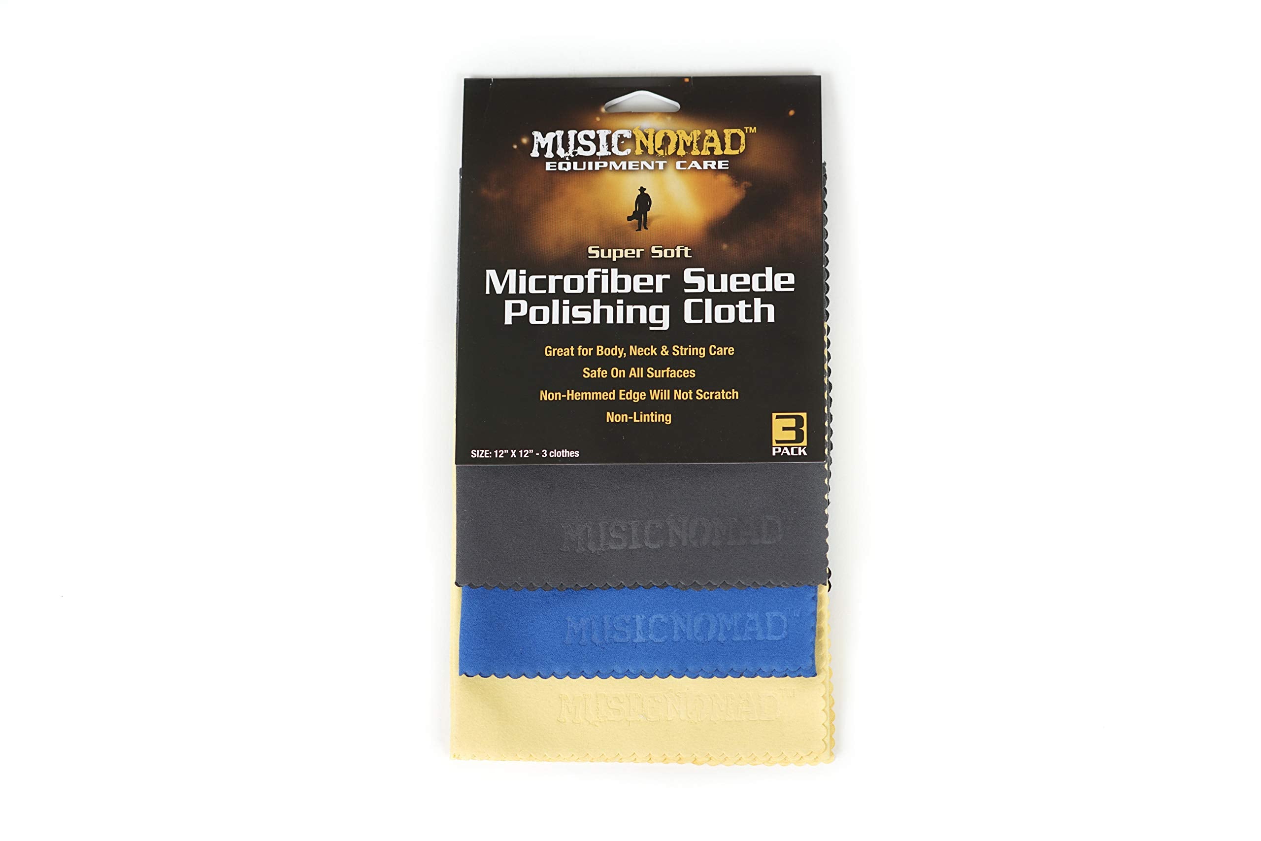 Musicnomad Microfiber Polishing Cloth 3 Pack (Mn203)
