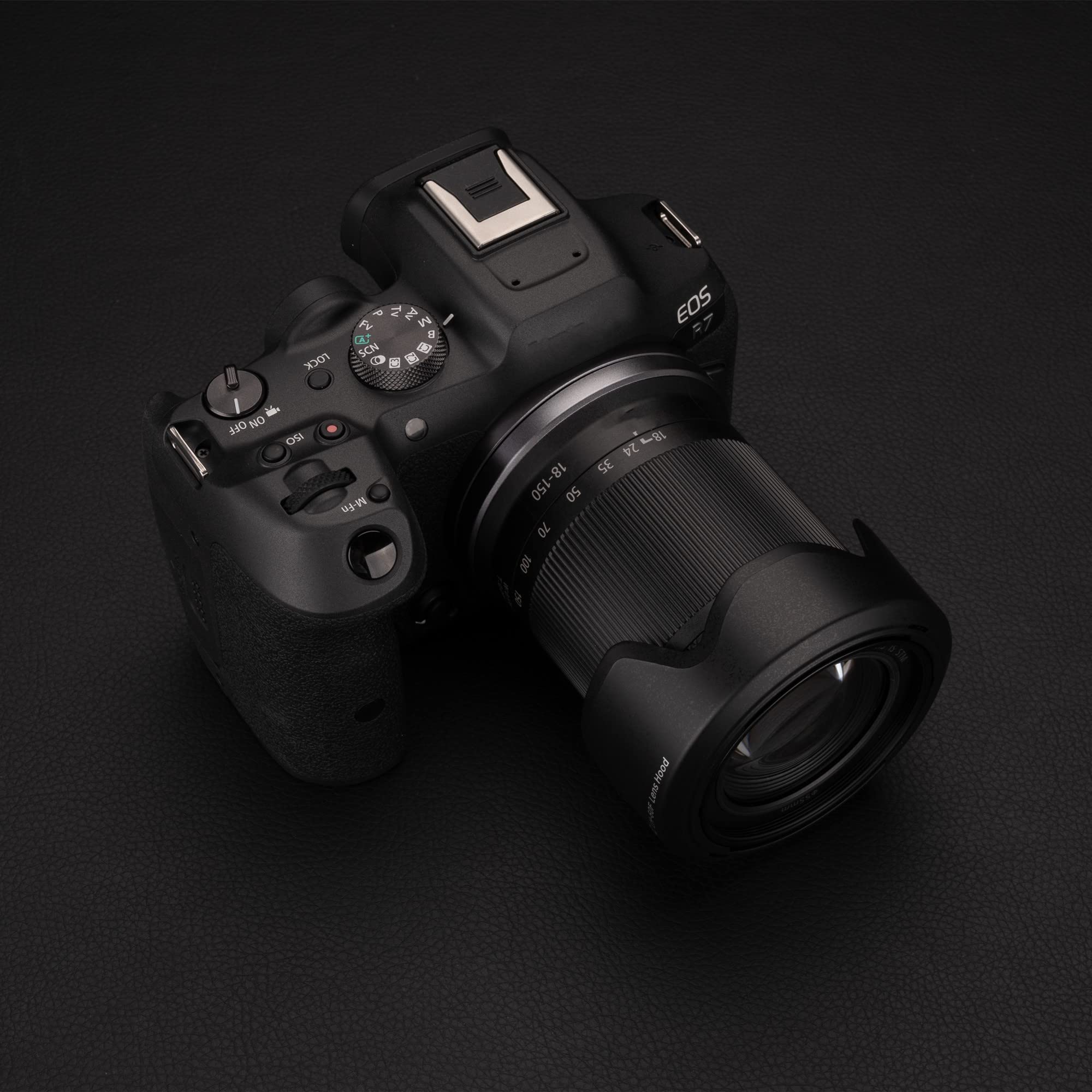 Jjc Ew 60F Reversible Lens Hood For Canon Rf S 18 150Mm F3.5 6.3 Is Stm Lens On Eos R7 R10 & For Canon Ef M 18 150Mm F3.5 6.3 Is