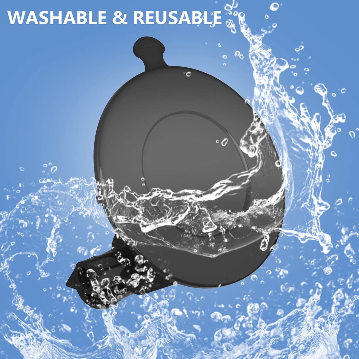 Lentok Suction Cup Mirror Phone Holder With Light, Travel Wall Phone Camera Mount For Makeup Content Creator Essentials, Mirror