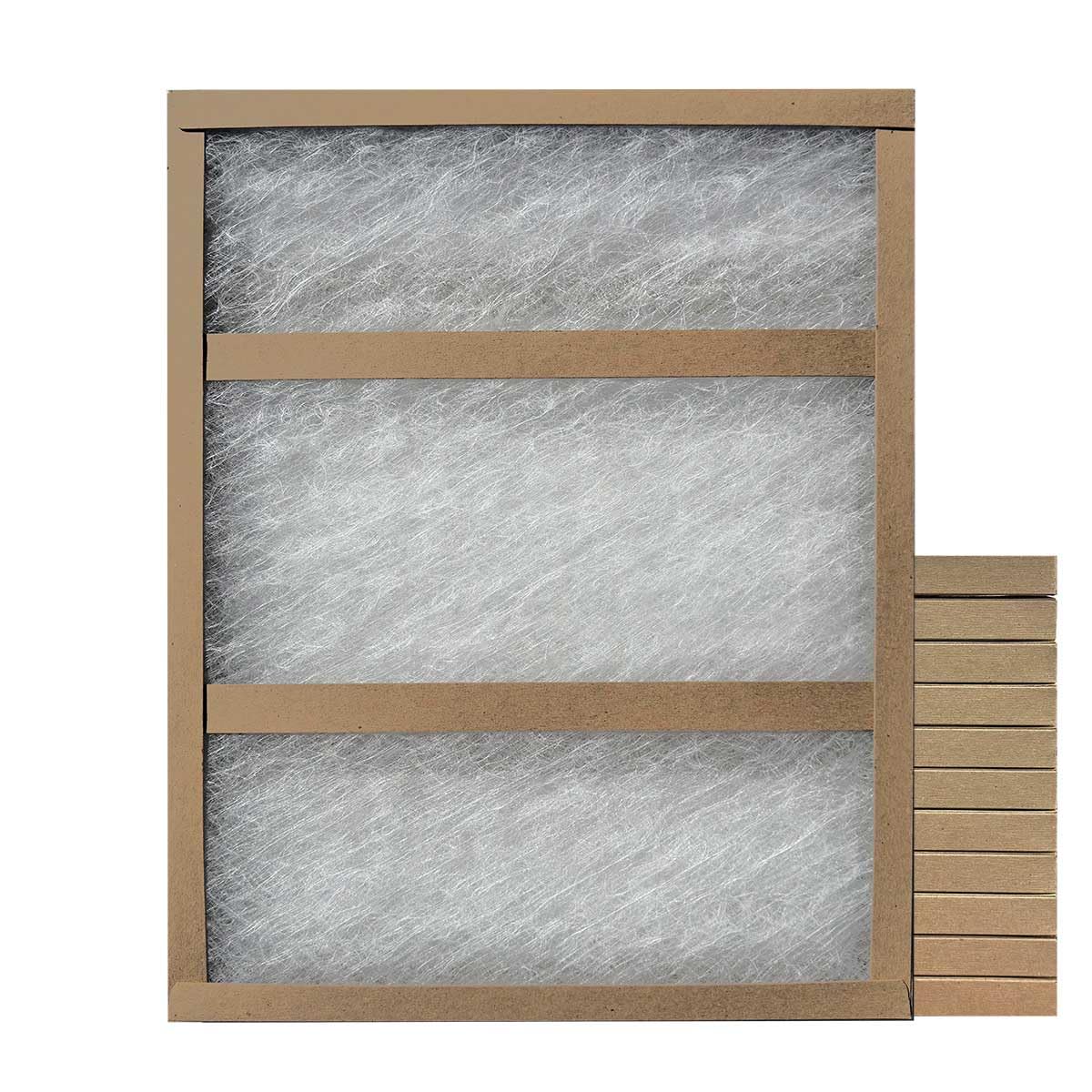 20X24X1 Glasfloss Fiberglass Air Filter, Double Strut, Gds Series, Made In Usa, Actual Size: 19 5/8 X 23 5/8 X 3/4 (Box Of 12)