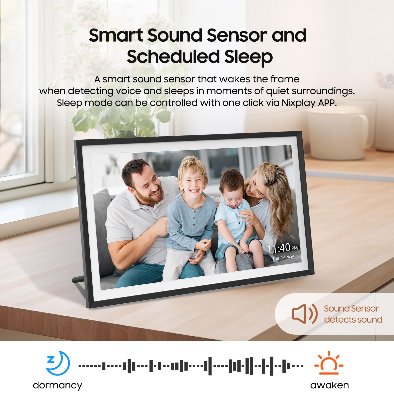 Nixplay Digital Picture Frame By Apolosign, 15.6 Inch Large Wifi Digital Photo Frame, Easy To Share Photos And Videos Via Nixpla