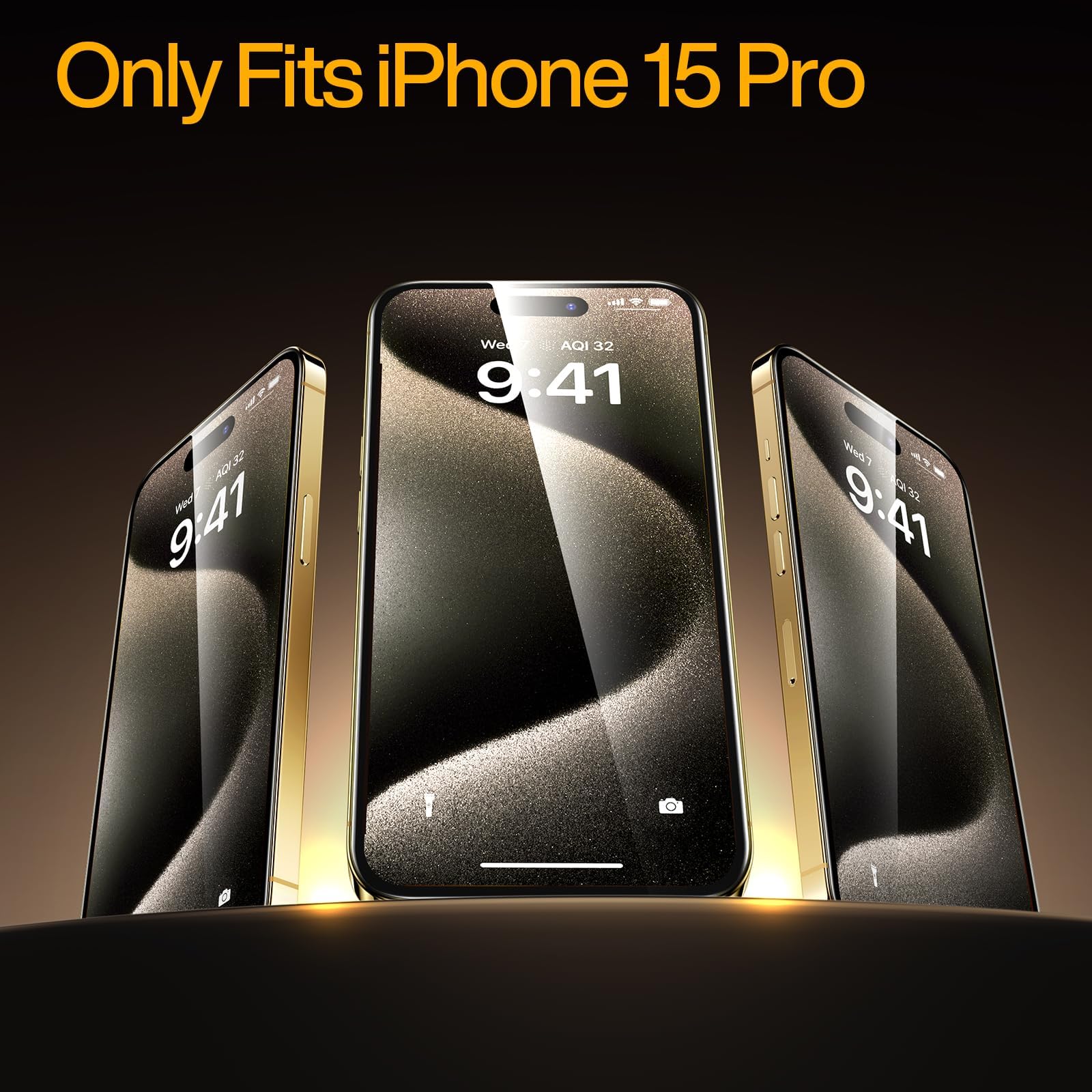 Smartdevil 3 Pack Screen Protector For Iphone 13, Iphone 14, Iphone 15, Iphone 12, Clear Tempered Glass Film, Super Fast Install