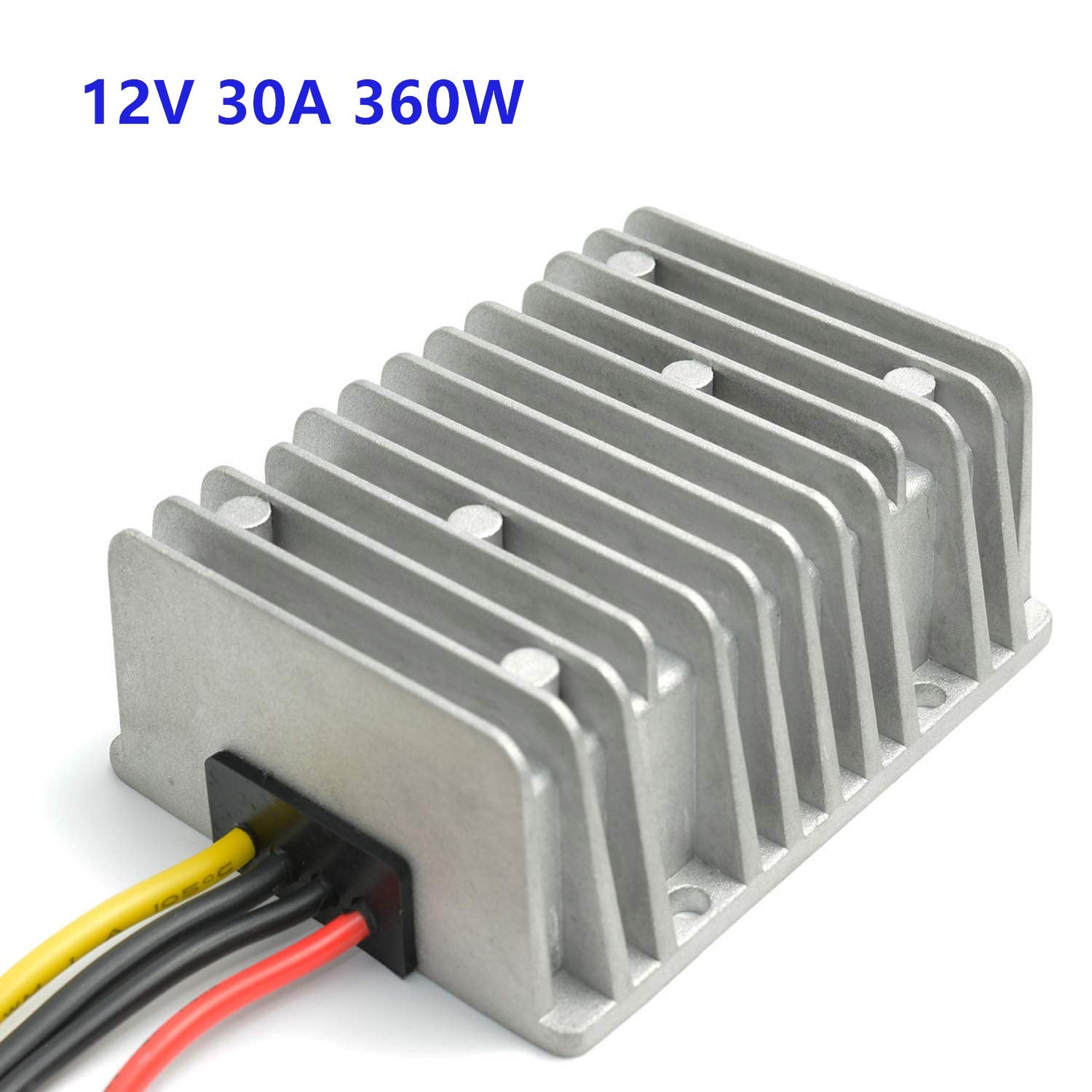 Qjfcare Waterproof Dc Buck Converter Voltage Regulator 36V 48V Step Down To 12V 30A 360W Adjustable Power Converter Transformer