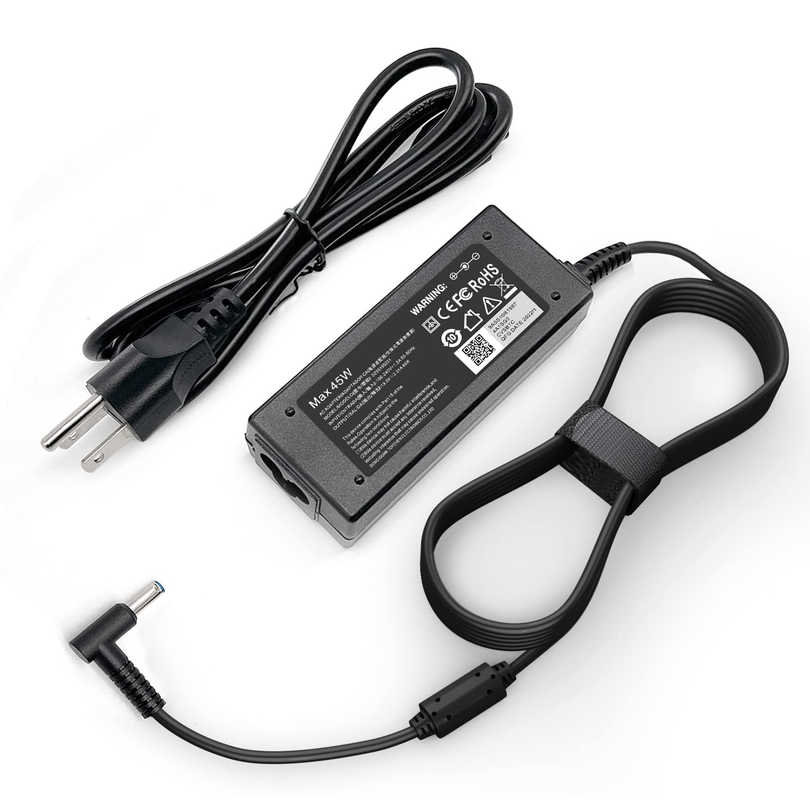 45W 19.5V 2.31A for HP Laptop Charger, HP Pavilion x360 11 13 15, 15-f387wm 15-f278nr 15-f272wm 15-f233wm 15-f222wm 15-f211wm 15