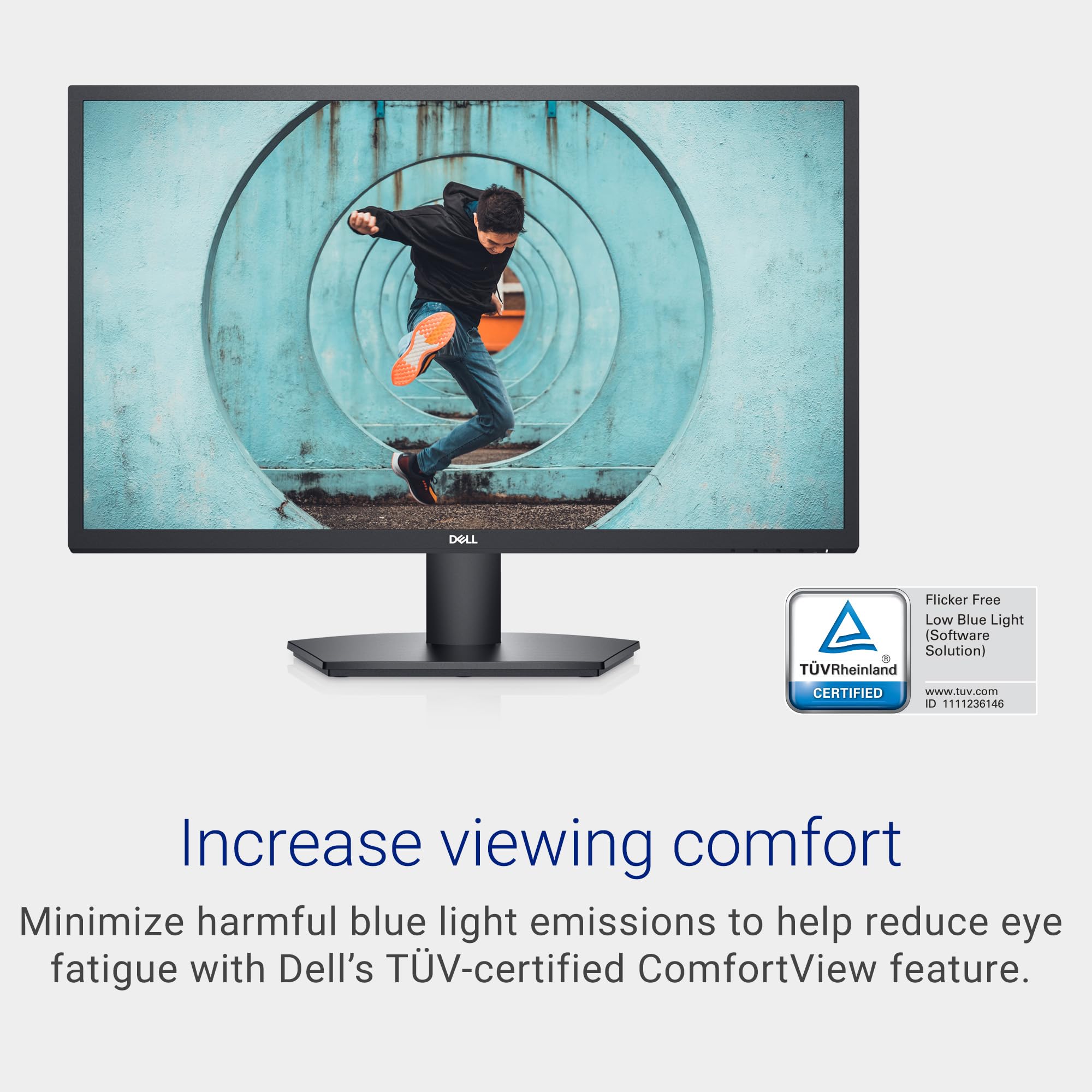 Dell Se2722Hx Monitor   27 Inch Fhd (1920 X 1080) 16:9 Ratio With Comfortview (Tuv Certified), 75Hz Refresh Rate, 16.7 Million C