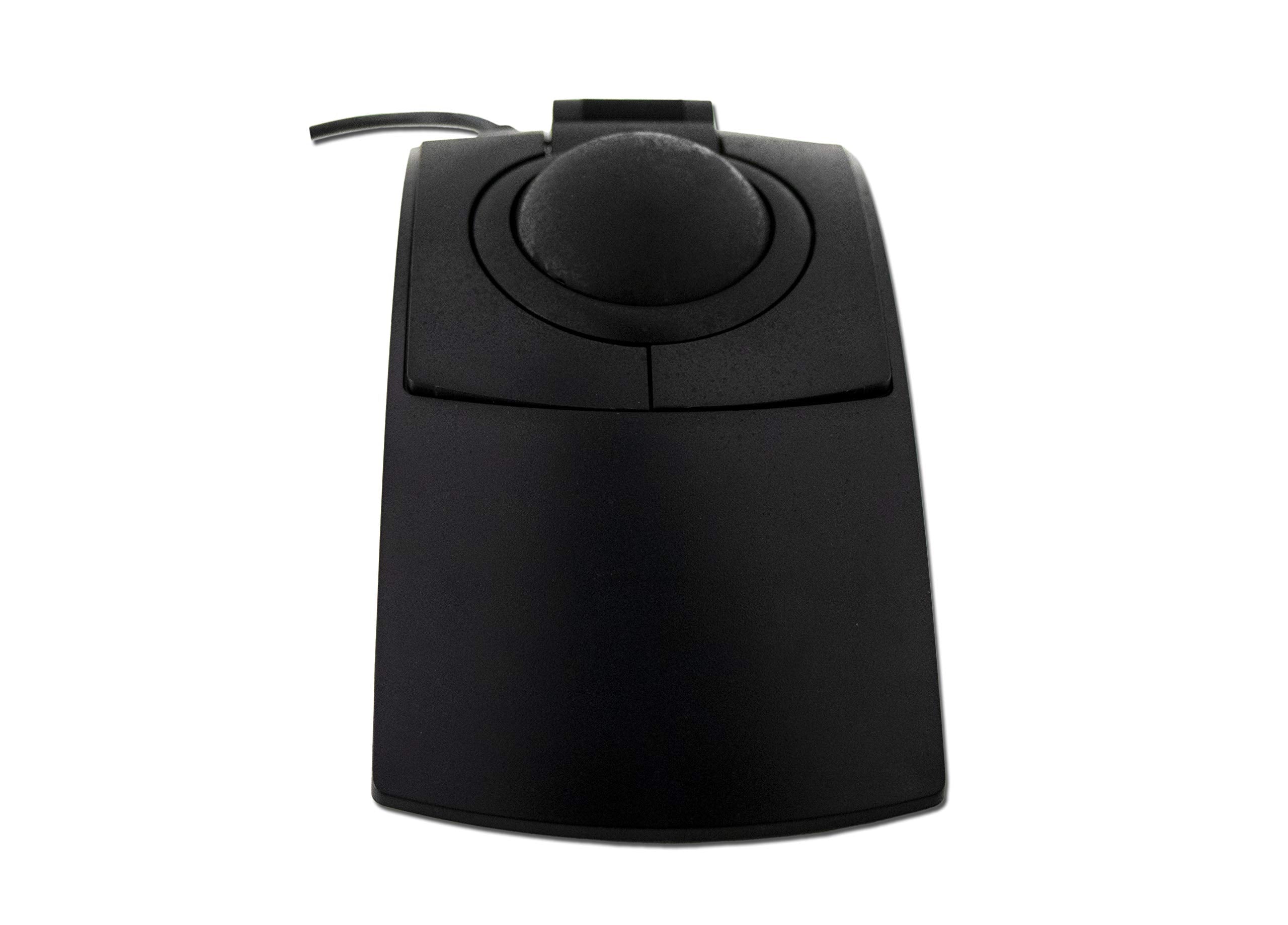 X-keys L-Trac Trackball Mouse, Laser Tracking, Black, Model TKB-6015-LBKBK-R, Made in USA