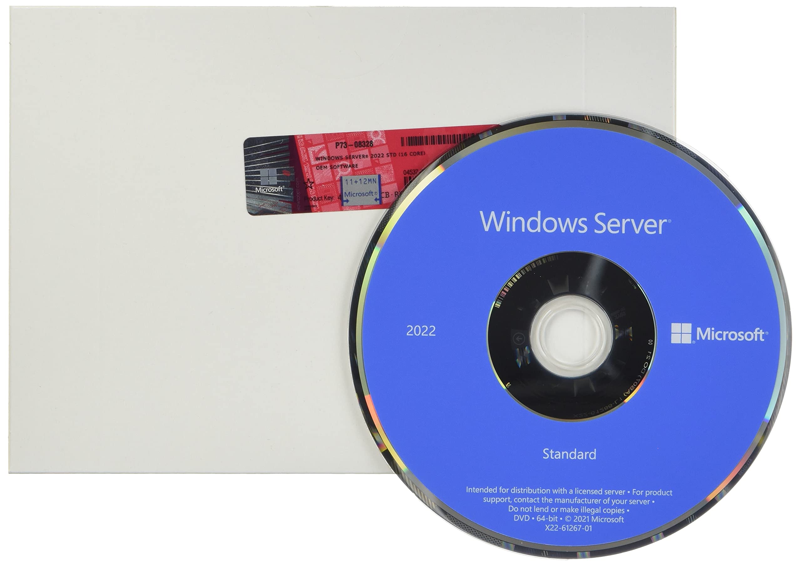 Microsoft Windows Server 2022 Standard | Base License With Media And Key | 16 Core