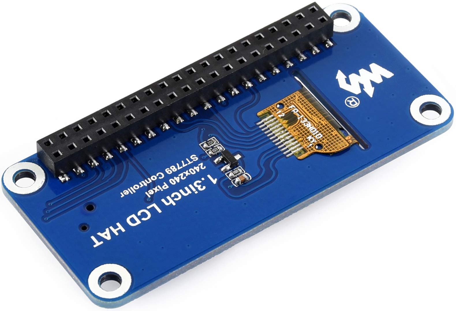 Waveshare 1.3Inch Lcd Display Hat For Raspberry Pi 4B/3B+/3B/2B/Zero/Zero W/Zero Wh, Ips Screen 240X240 Pixels Rgb, 65K Display