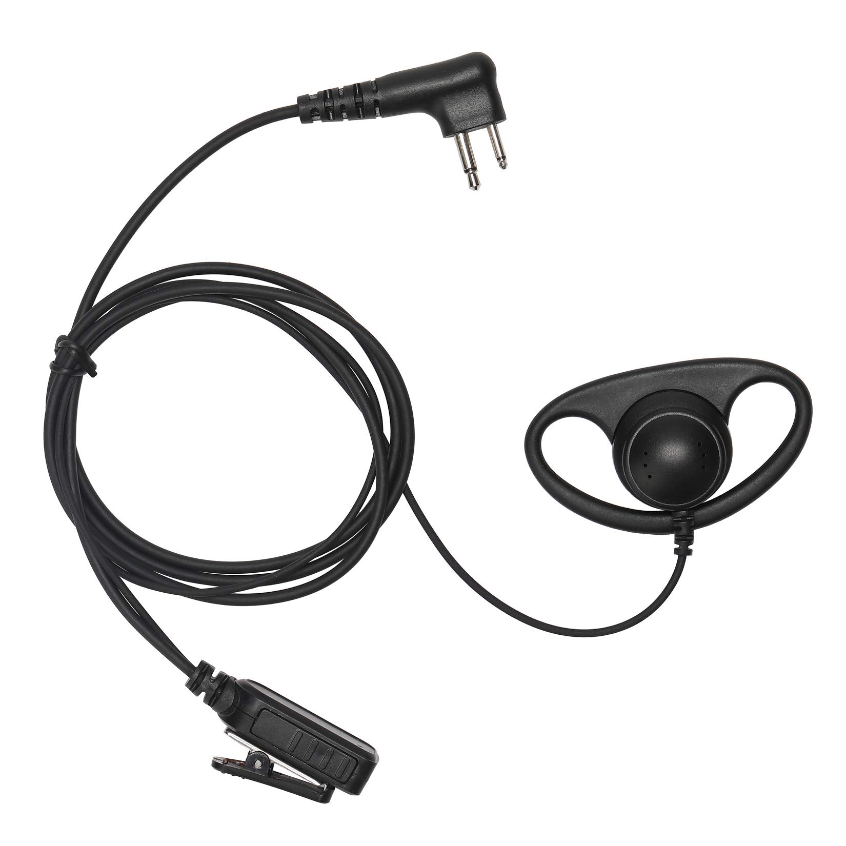 Yolipar Pr400 Earpiece Compatible With Motorola Radio Cls1410 Cls1110 Cp200 Gp300 Gp2000 Walkie Talkie With Ptt Mic 2 Pin Headse