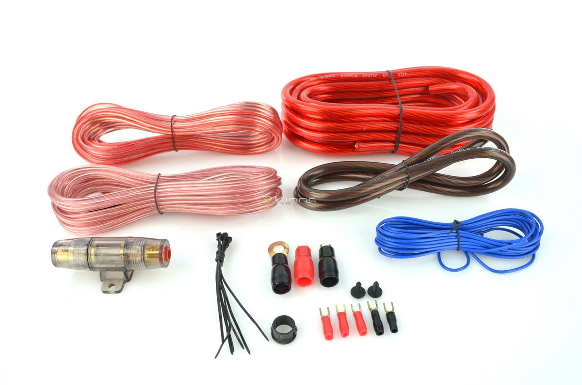 Qpower 4 Gauge Ga 2000W Car Amplifier Amp Complete Wiring Installation Kit + Rca