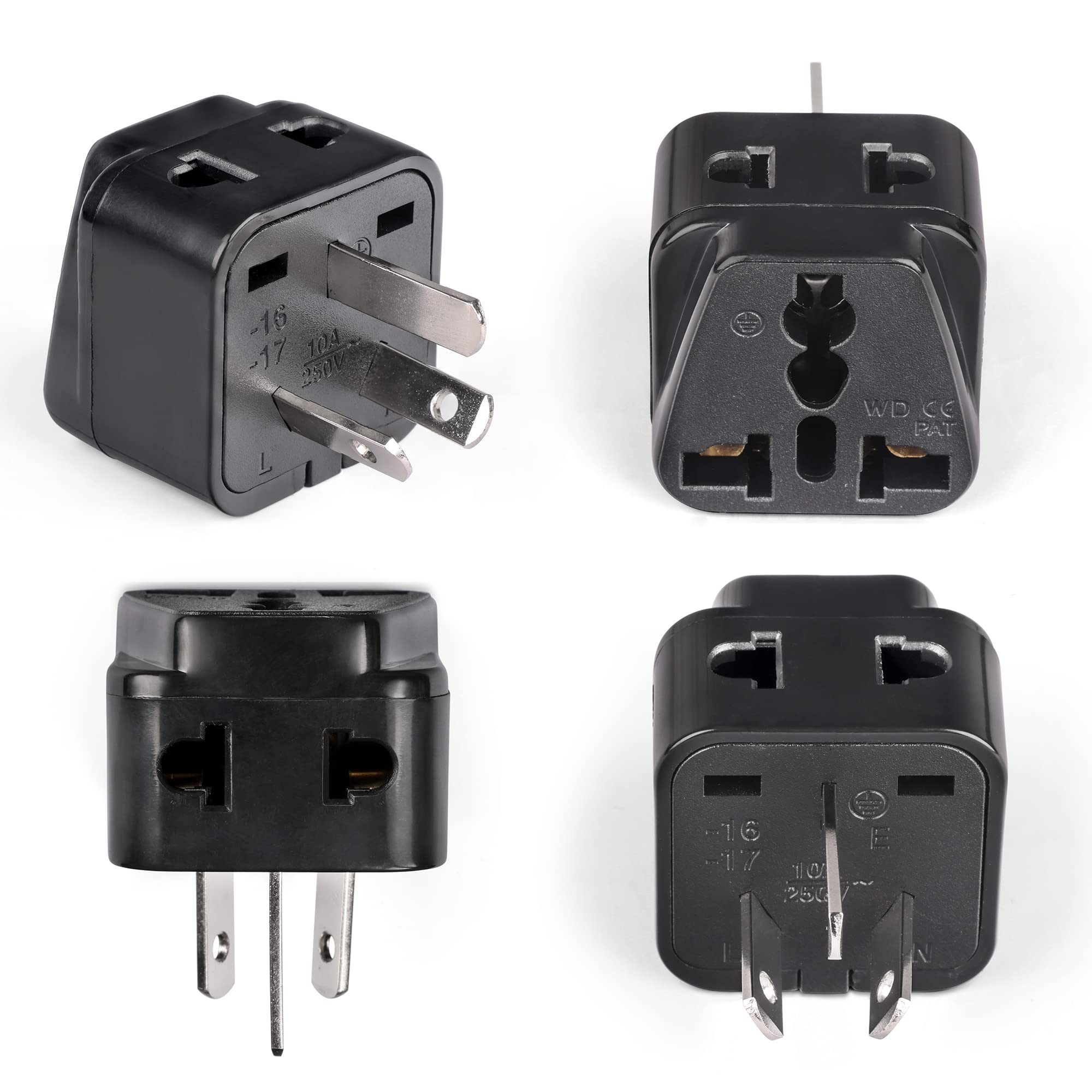 Orei Australia, New Zealand, China Power Plug Adapter, Au Travel Adapter 2 In 1 Usa Grounded Outlet Universal Socket   Type I  