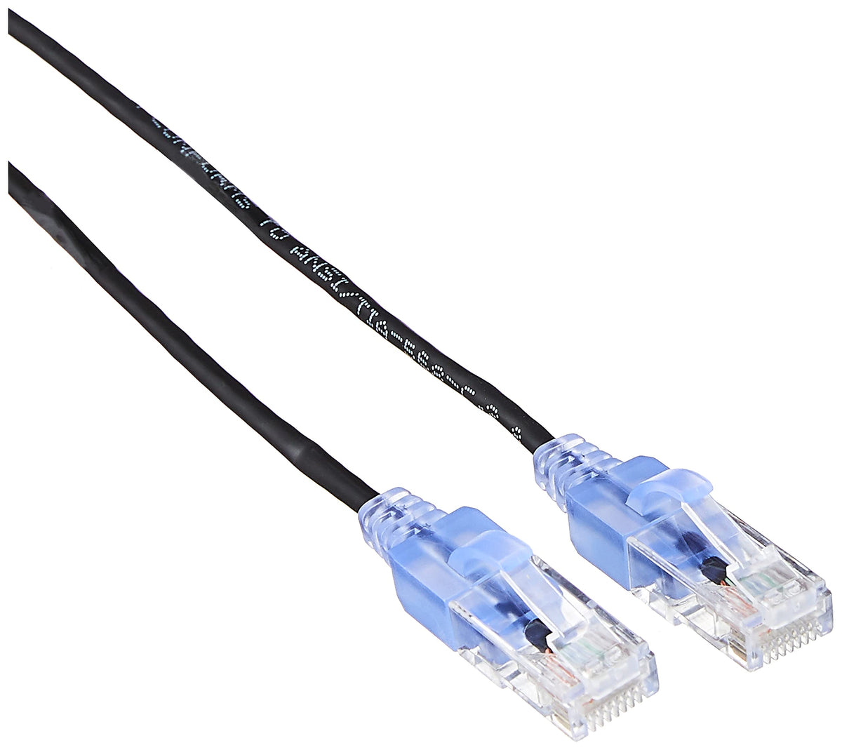 Monoprice Cat6A 20Ft Black 5 Pk Patch Cable Utp 30Awg 10G Pure Bare Copper Snagless Rj45 Slimrun Series Ethernet Cable