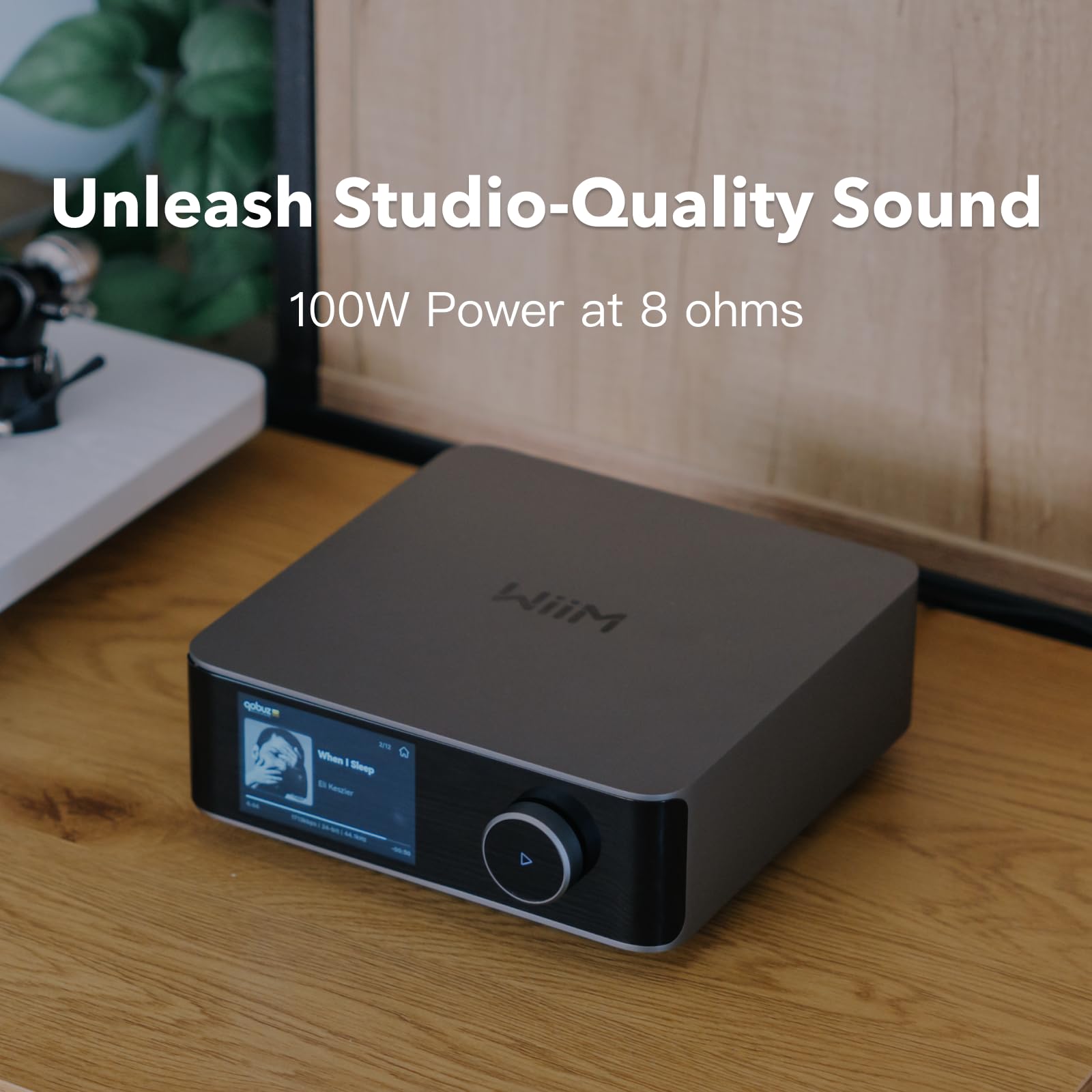 Wiim Amp Ultra With Voice Remote 2 | 100W Streaming Amplifier With Premium Ess Es9039Q2M Dac & Dual Ti Tpa3255 Amps | Built-In R