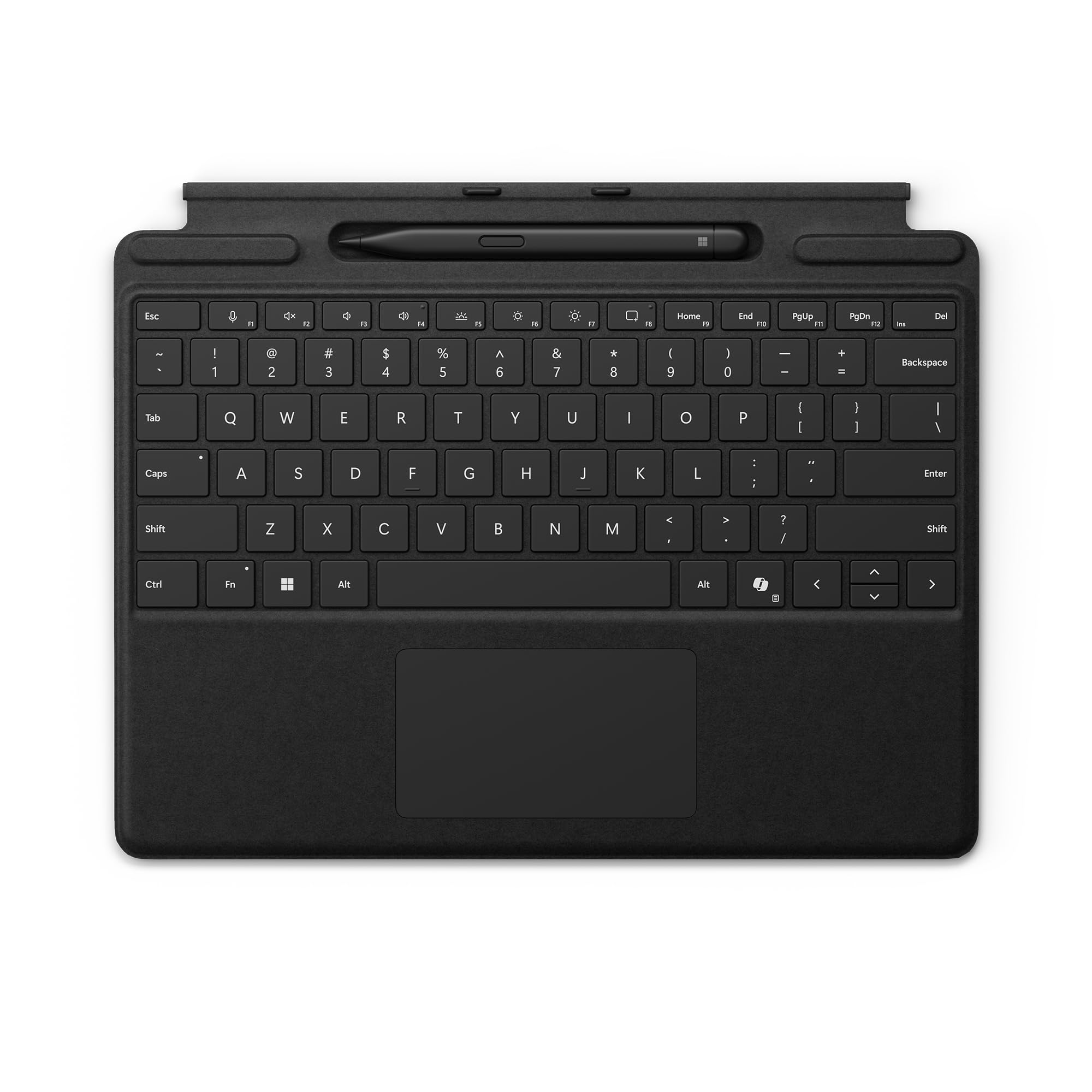 Microsoft Surface Slim Pen (2nd Edition) and Pro Keyboard for Pro (11th Edition), 9, and 8 Black