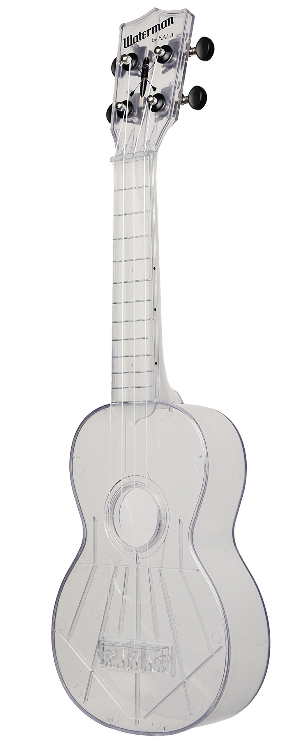 Kala Brand Music Co. The Waterman, 4 String Ukulele, Right, Transparent, Soprano (Ka Swt)
