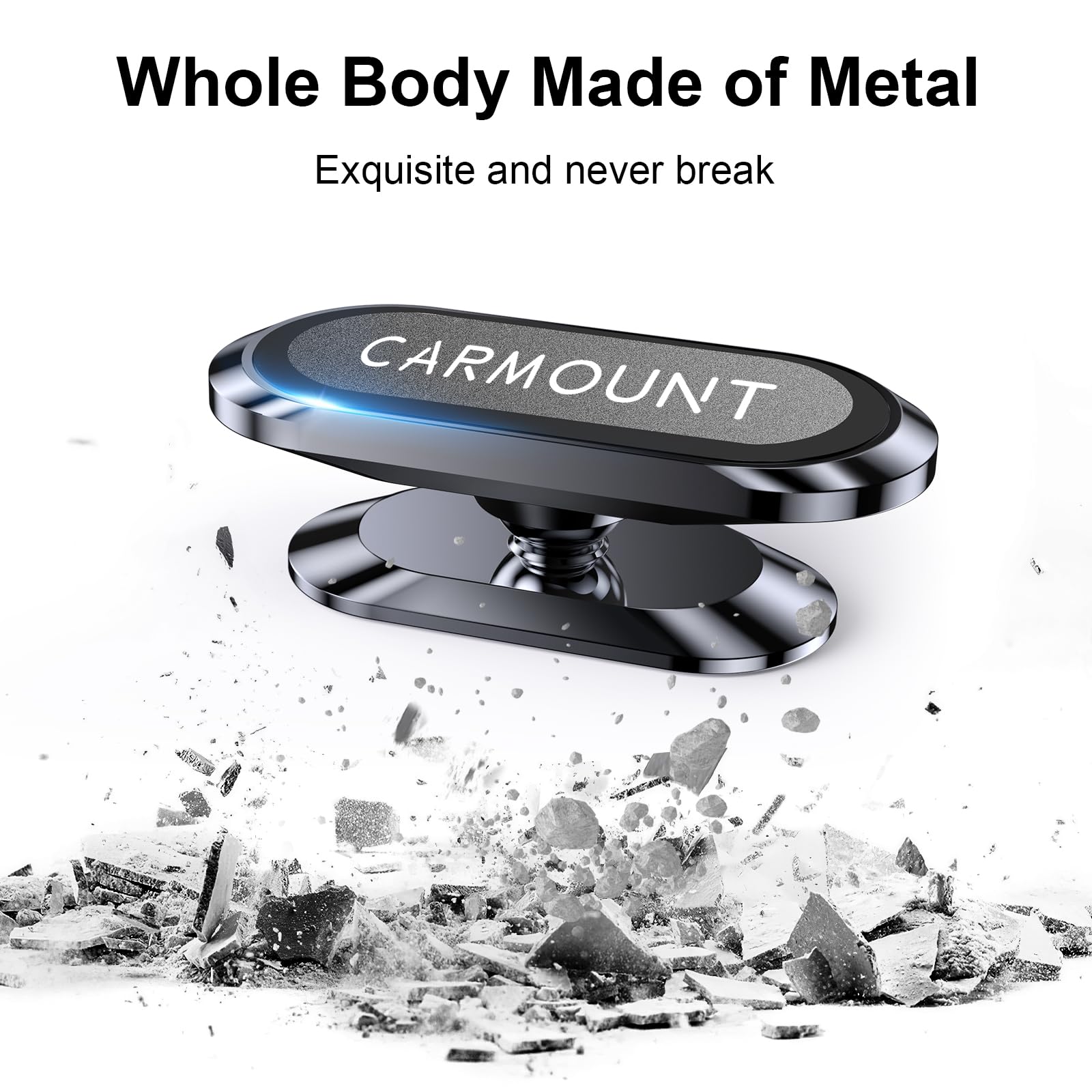 ?2-Pack? Magnetic Phone Holder For Car?Super Magnets?Carmount 2.0 Magnetic Phone Mount?360Rotation?Universal Dashboard Cell Phon