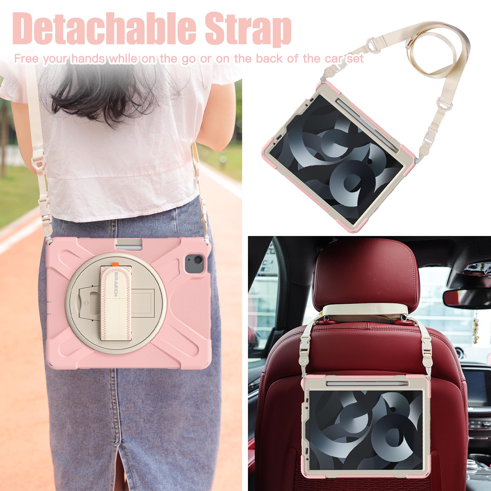 Braecnstock Kids Case For Apple Ipad Air 11 Inch 2024 6Th Gen Ipad Air 5Th 4Th Gen 10.9'' Ipad Pro 11 Inch 4Th 3Rd 2Nd 1St Gen W