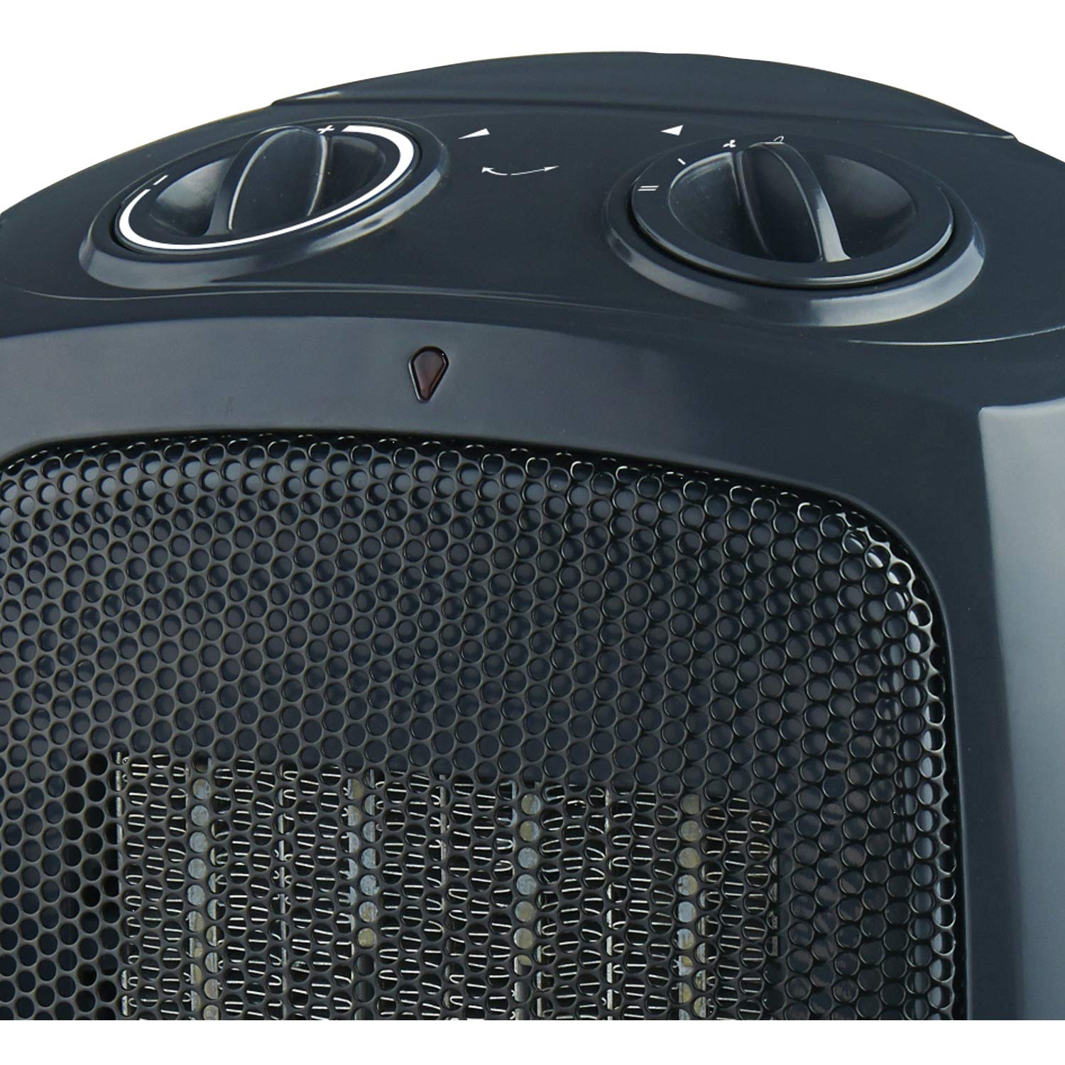 Brentwood H C1601 1500 Watt Portable Ceramic Space Heater And Fan, Black