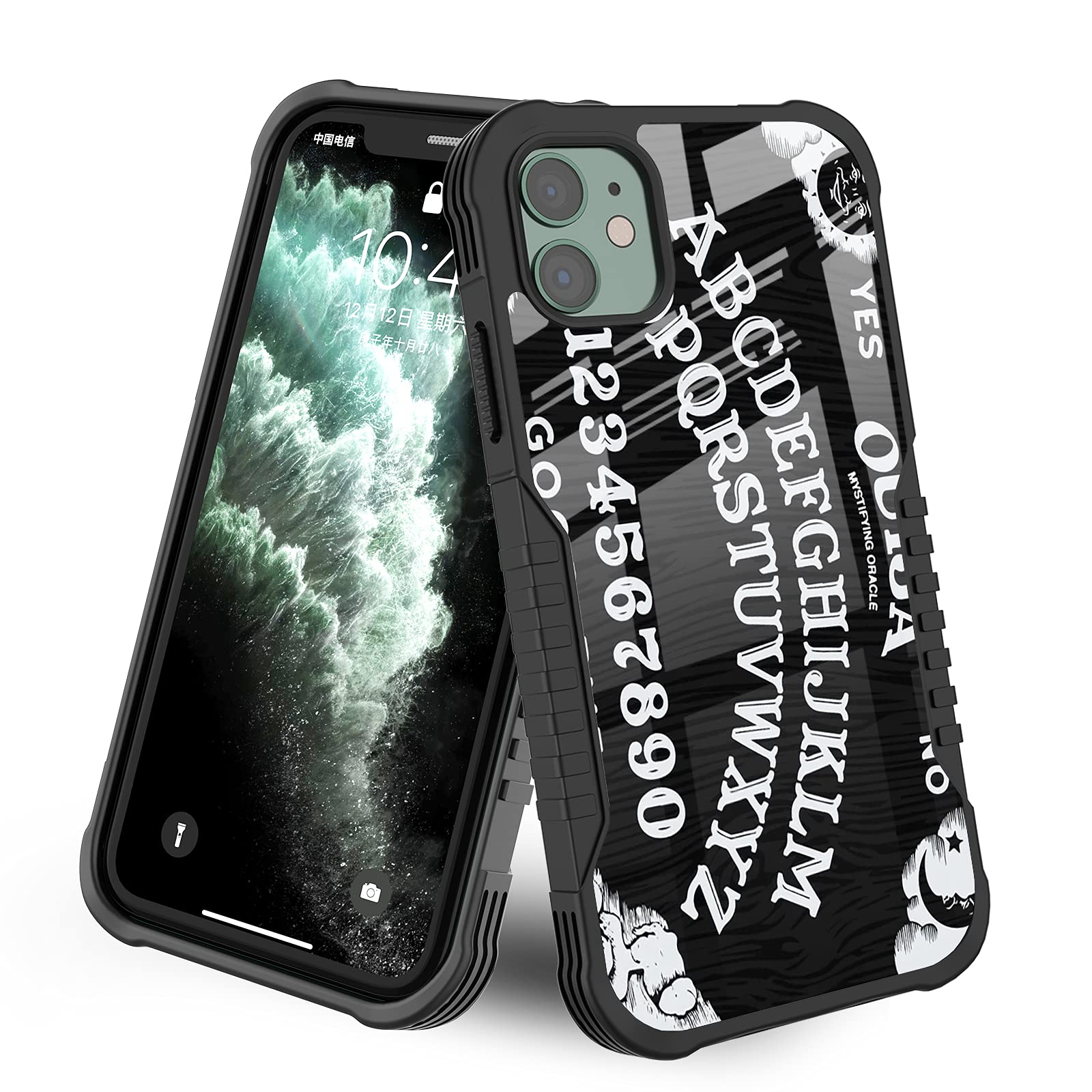Lanjindeng Iphone 11 Case Goth Retro Ouija Board Gothic Halloween Ghost Witch Design For Boys Girls [Shockproof] [Anti Scratch] 