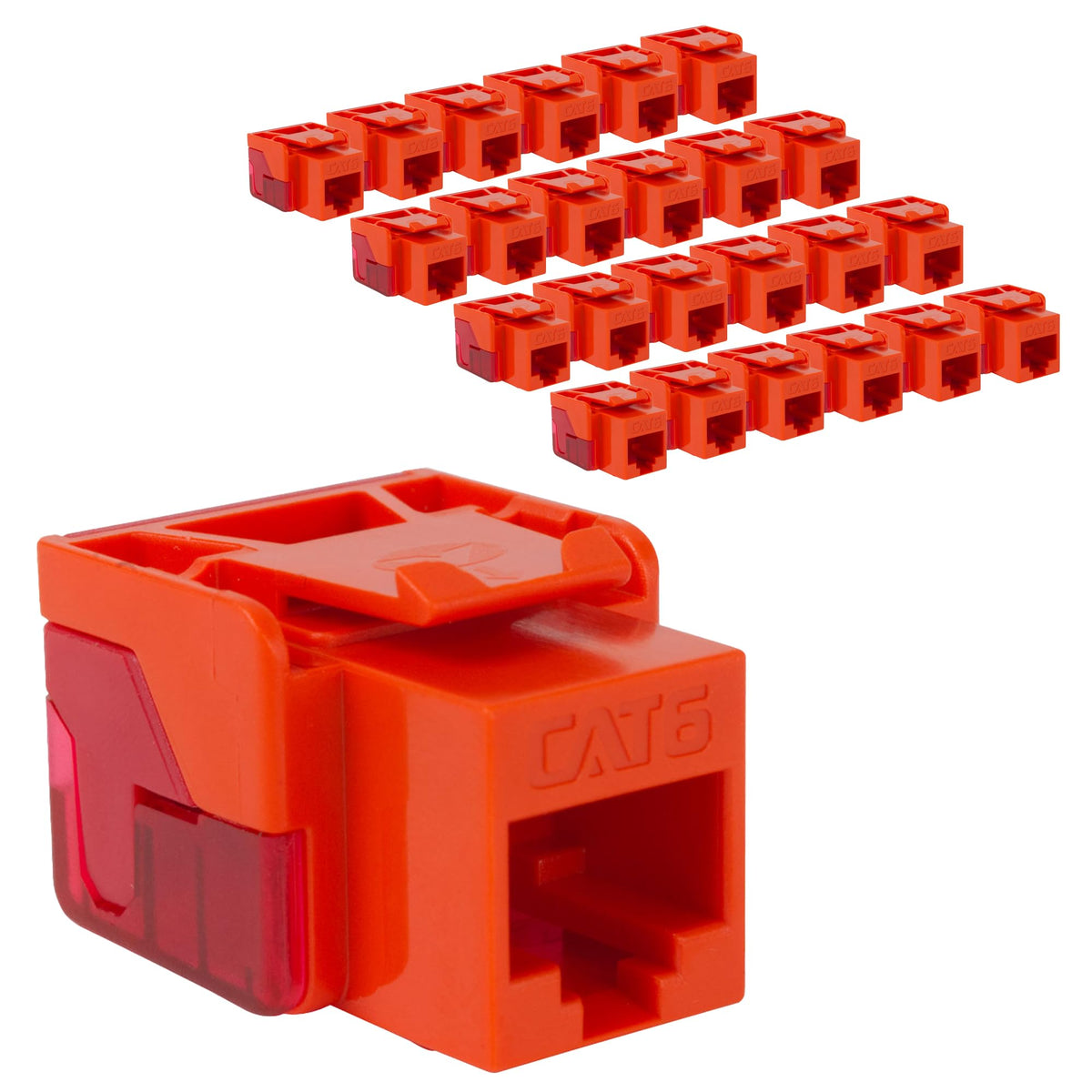 ICC CAT6 Keystone Jack with Inline IDC No Pair Split Wiring (Easier Te ...