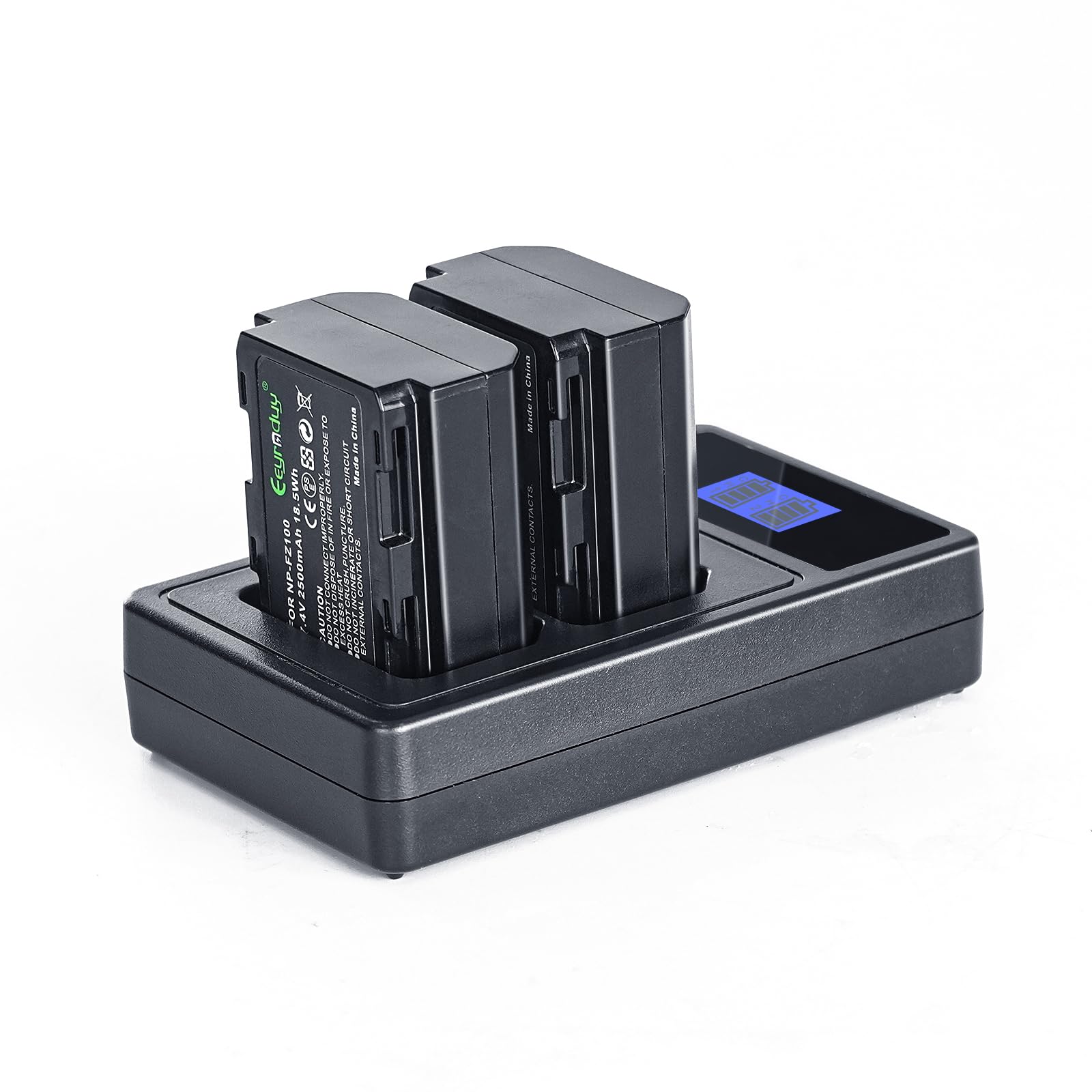 Eeyrnduy 2 Pack Np Fz100 Battery And Charger Set Replacement For Sony Np Fz100 A6600 Alpha A7Iii A7Riii A7R Iv A9 A6600 Alpha 9