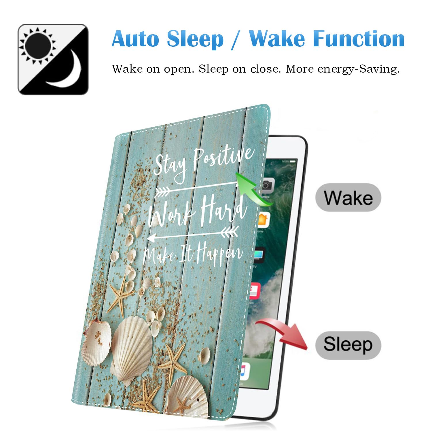 Case For Ipad 9Th / 8Th / 7Th Gen(2021/2020/2019) 10.2/ Ipad Air 10.5 2019 / Ipad Pro 10.5, Leather Smart Case, Adjustable Stand