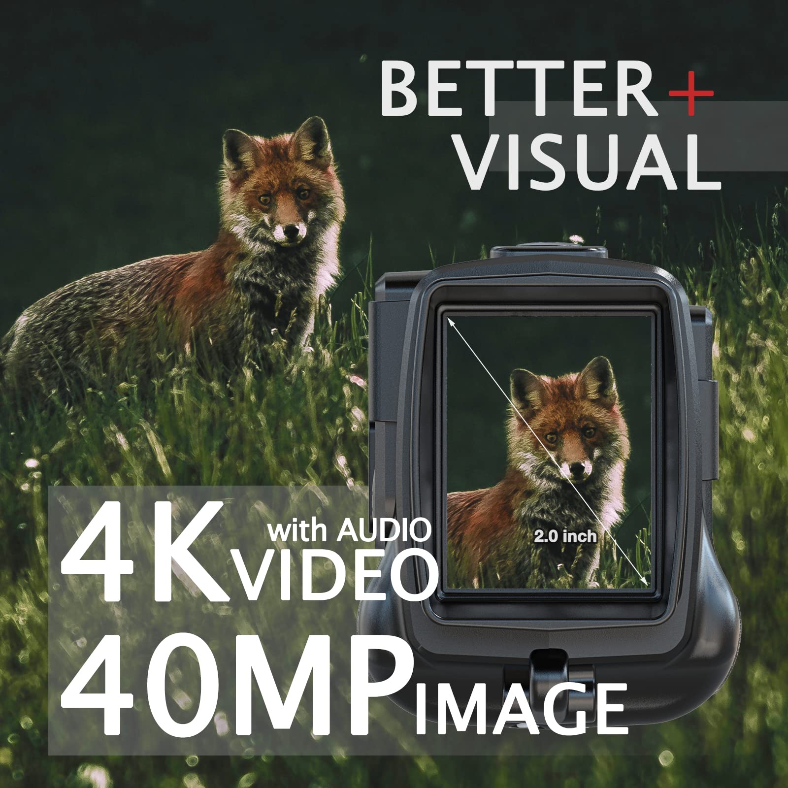 Geowfiitech Night Vision Monocular, 4K Infrared Digital Night Vision Goggles With 850Nm Ir, 40M Photo & 4K Video, 984Ft Range, 8