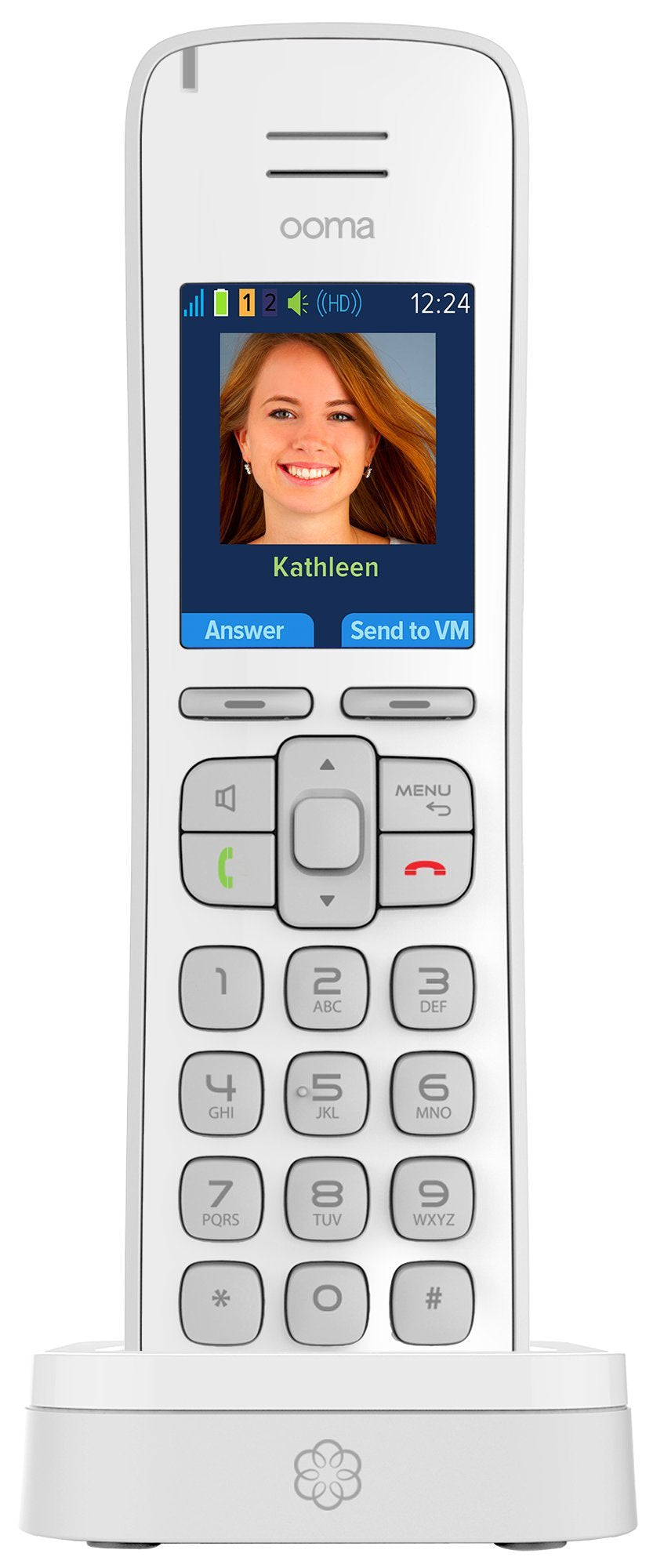 Ooma Hd3 Handset   White Works With Ooma Telo