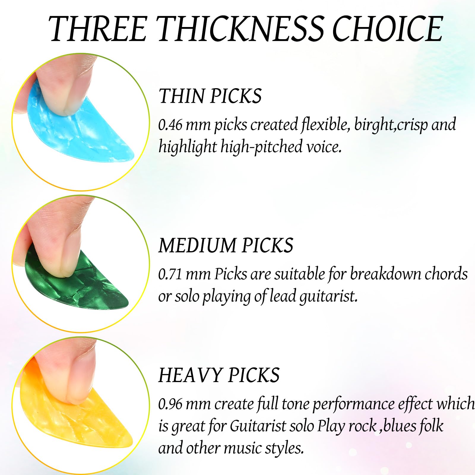 600 Pcs Guitar Picks Celluloid Guitar Pick Plectrums Guitar Picks For Acoustic Guitar Plectrum Guitar Pick Acoustic Guitar Picks