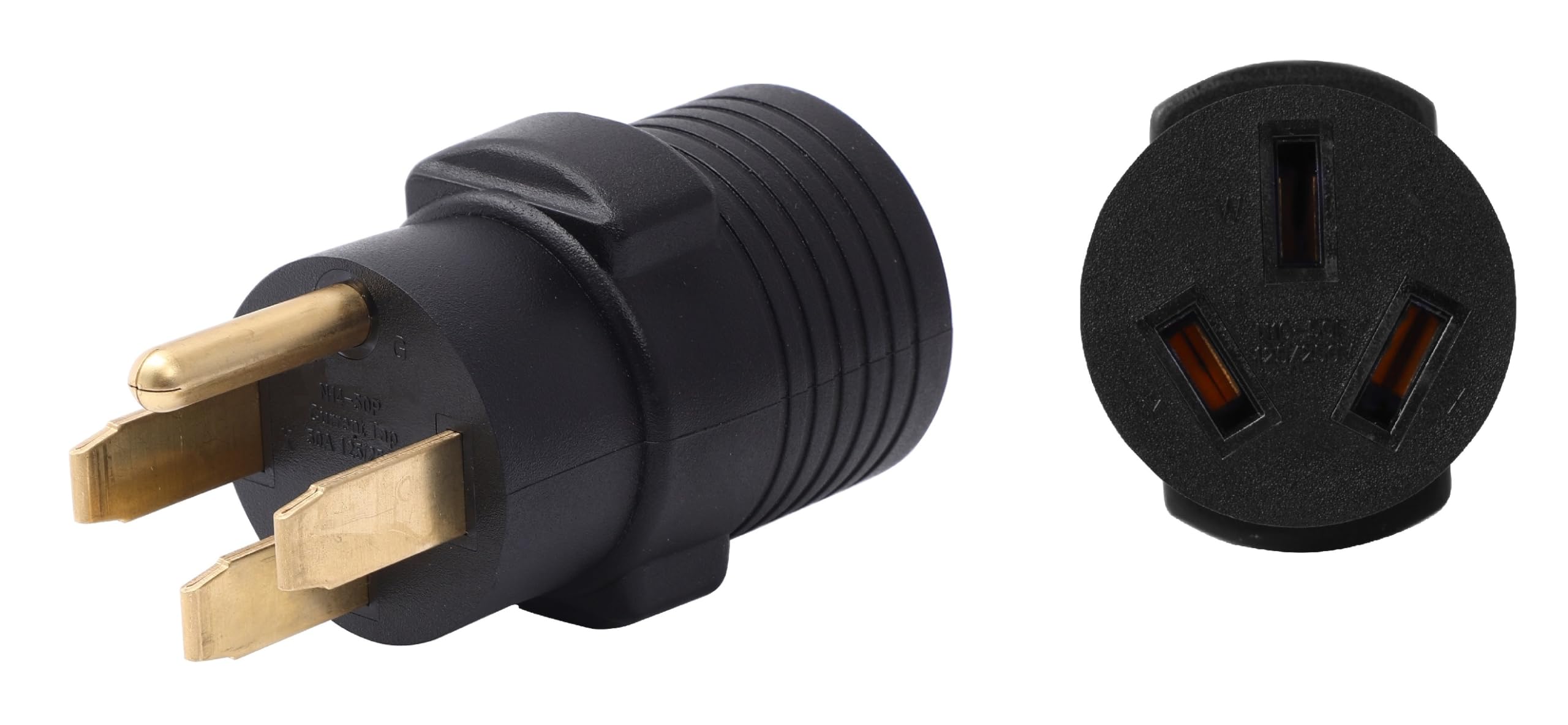 Onetak Nema 14 50P To 10 50R Compact 125V/250V 50 Amp Welder Welding Dryer Power Cord Adapter Adaptor Connector Connecter