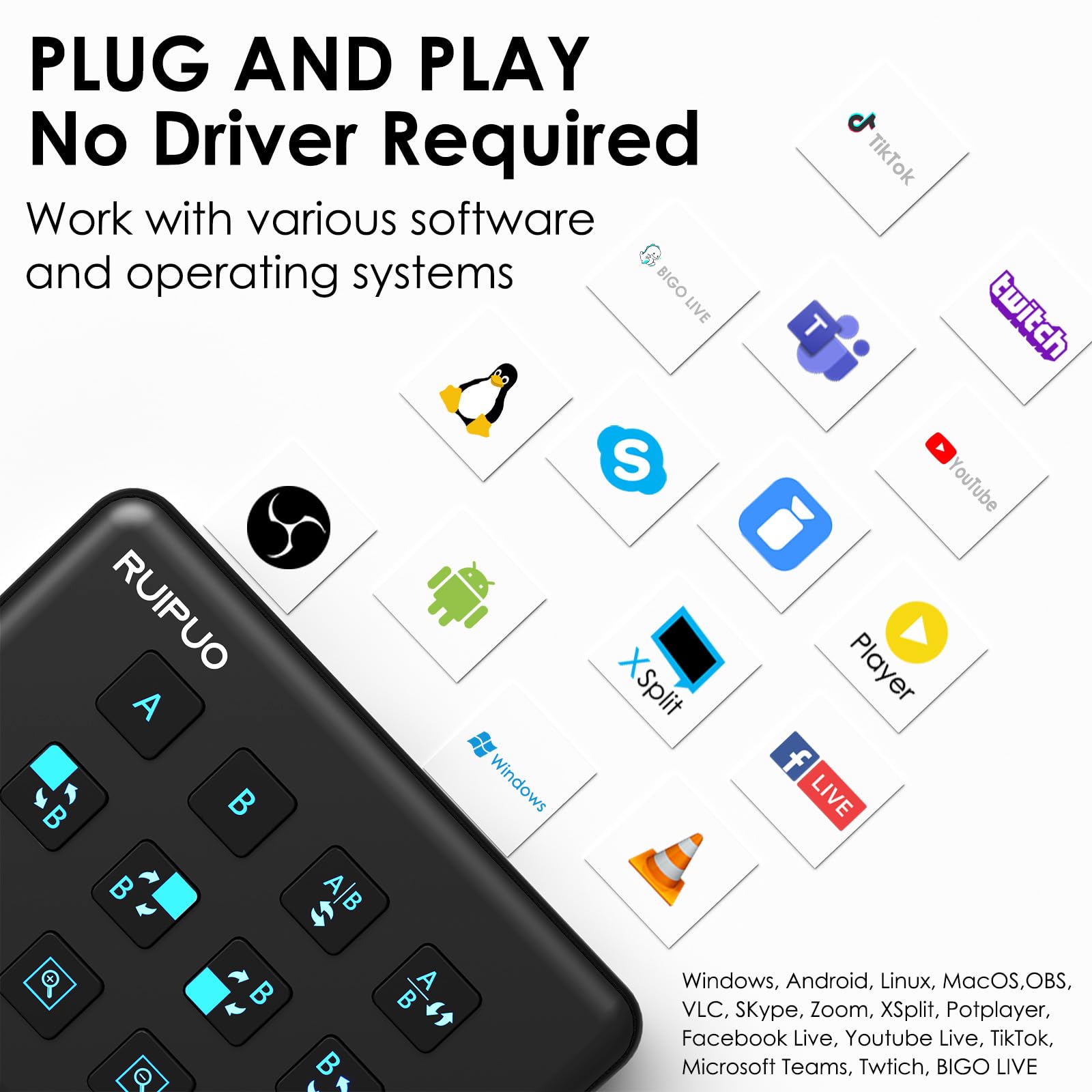 Video Capture Card Usb C, Hdmi Live Stream Switcher, 4K Hdmi To Usb 3.0 Video Capture For Streaming,Podcasting,Compatible With P