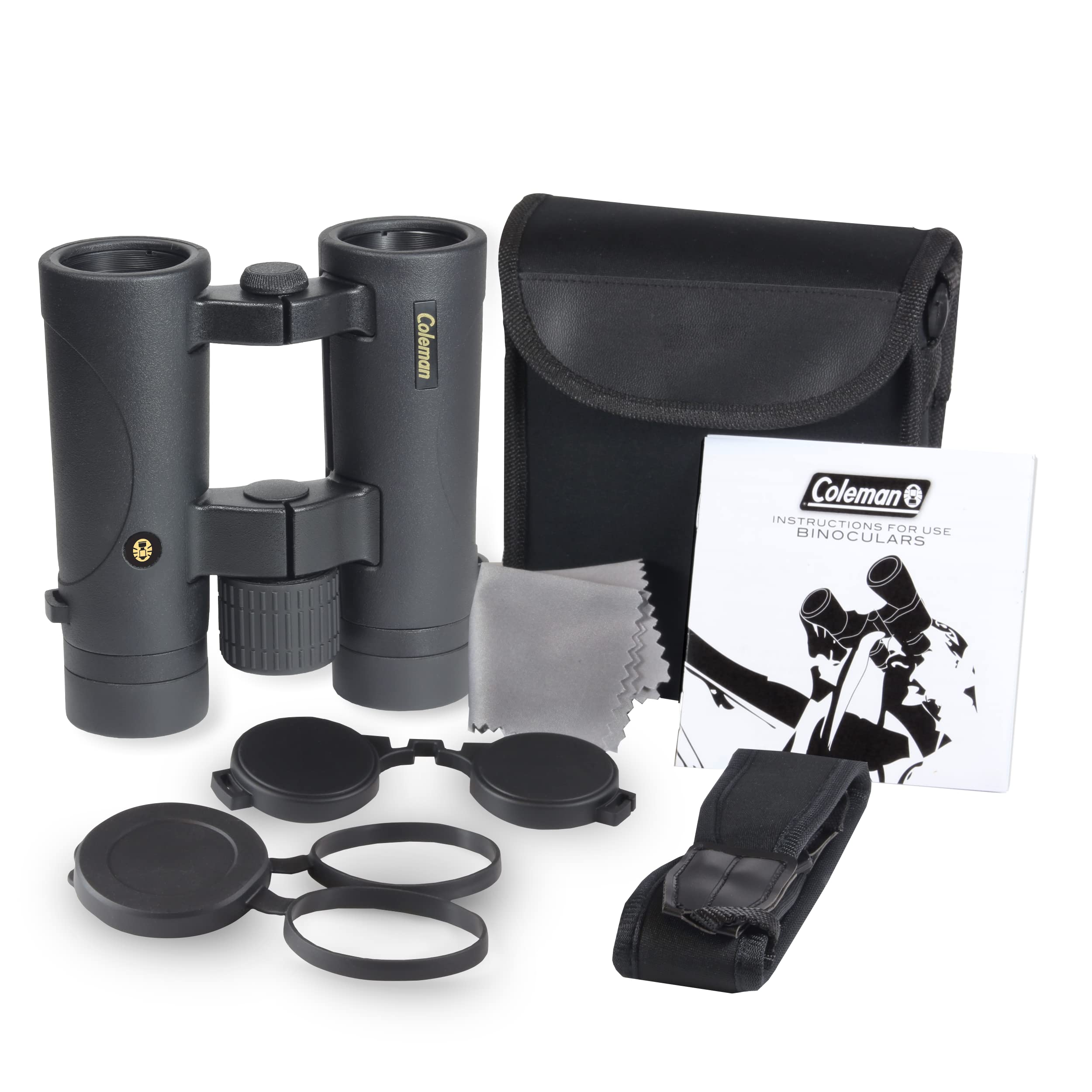 Coleman 8X34 Hd Phase Coated Open Bridge Roof Porro Prism Binoculars (Cob834)