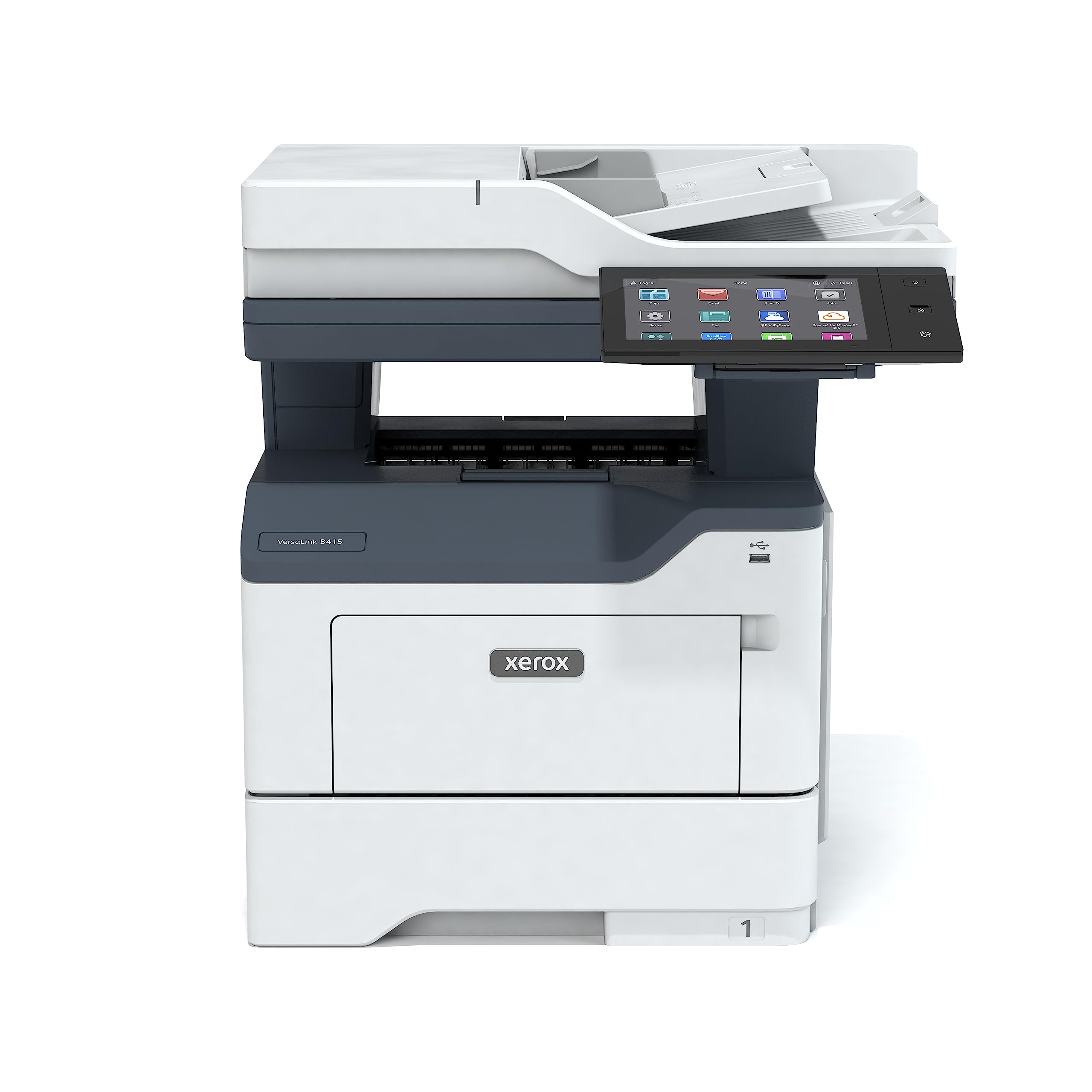 Xerox B415DN All in One, Laser, B&W, Wireless, DADF, Letter, Print, Scan, Copy, Fax, Energy Star Certified, Up to 50PPM
