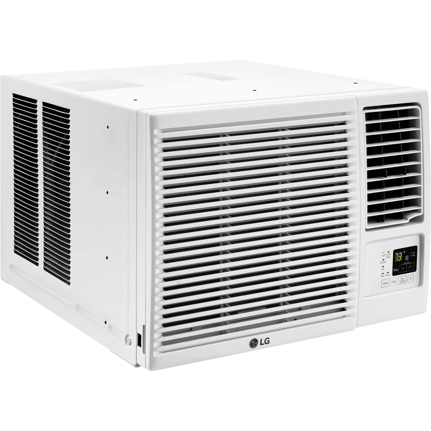 Lg 7,600 Btu Window Air Conditioner With Heat, 115V, Cools 330 Sq.Ft. For Bedroom, Living Room, Apartment, With Remote, 2 Speeds