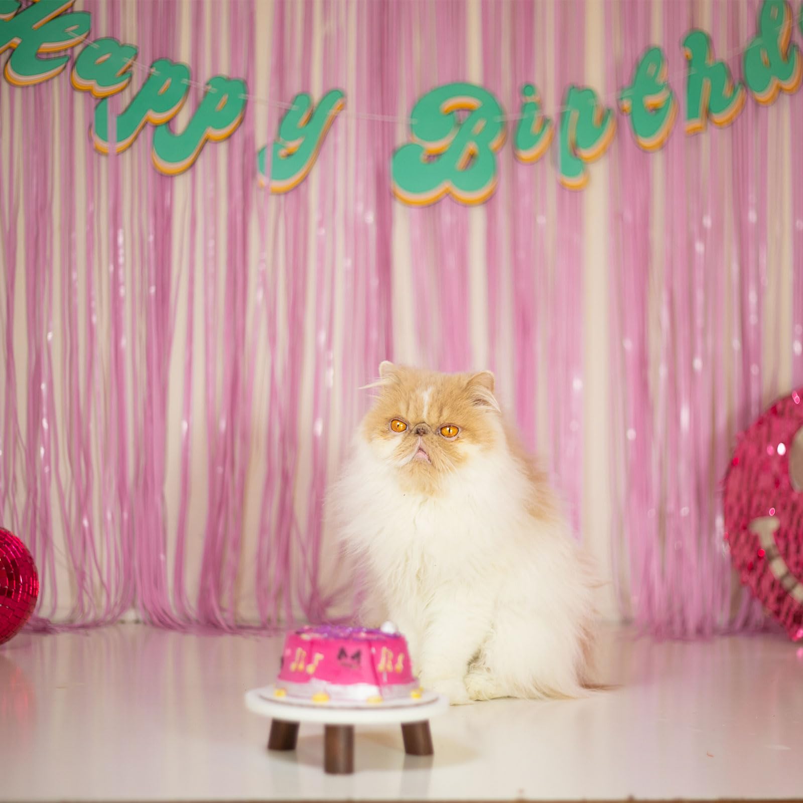 Pink Party Streamers Foil Fringe Backdrop Curtains Tinsel Streamers Birthday Party Decorations Fringe Backdrop For Birthday Part