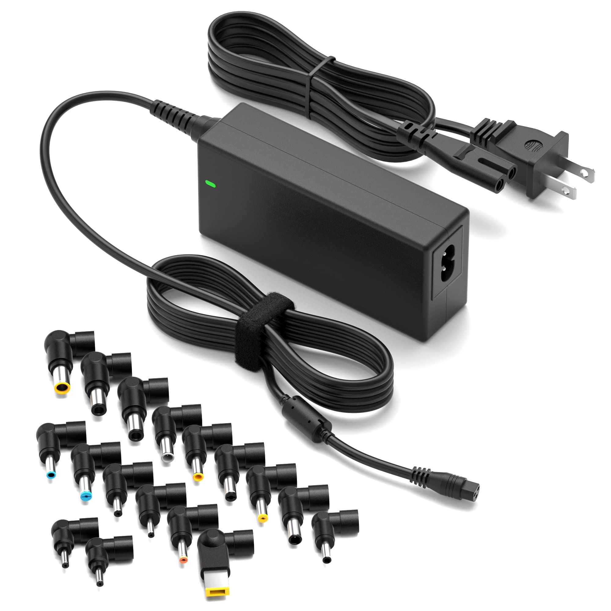 Zozo Universal Laptop Charger 90W Ac Adapter For Hp Dell Gateway Toshiba Lenovo Acer Asus Samsung Sony Ultrabook Chromebook Dc Output 12V 16V 18.5V 19V 19.5V 20V Power Supply Cord With 17 Tips