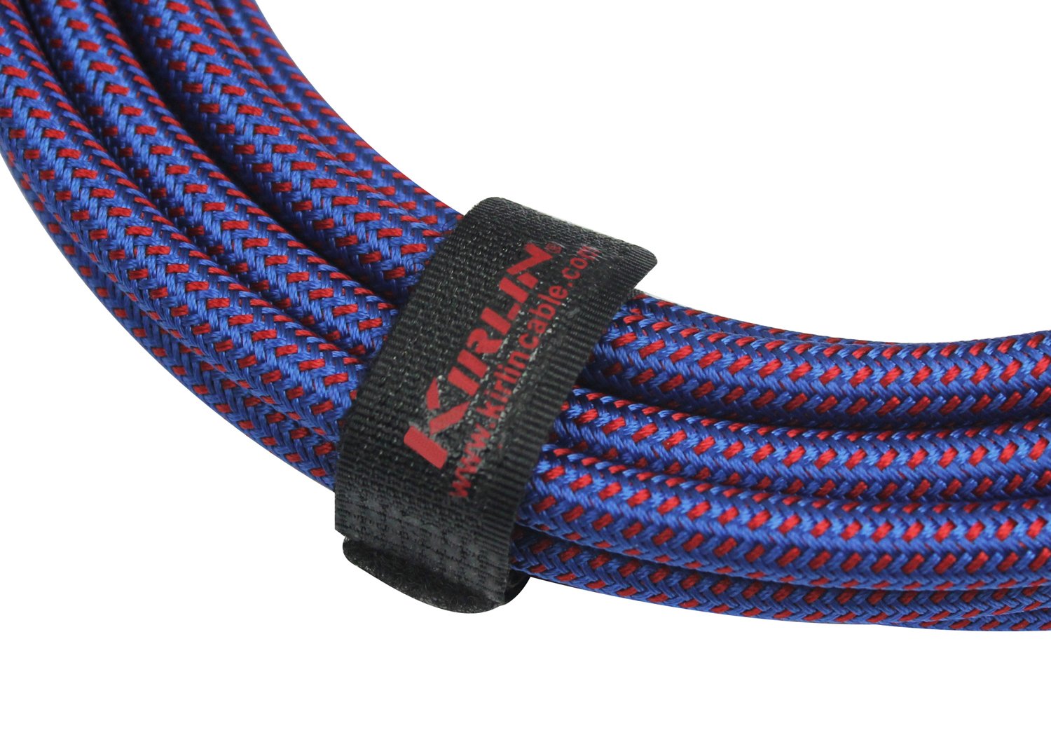 Kirlin Cable Iwb 202Bfgl 20/Ro  20 Feet  Straight To Right Angle 1/4 Inch Plug Premium Plus Instrument Cable, Royal Blue Tweed W