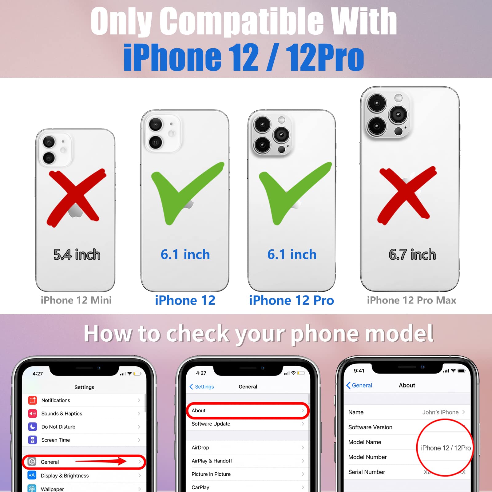 Toycamp For Iphone 12/12 Pro Case Astronaut Space Cute Cartoon Design For Men Boys Girls Teens Cool Cosmonaut Print Clear Case W