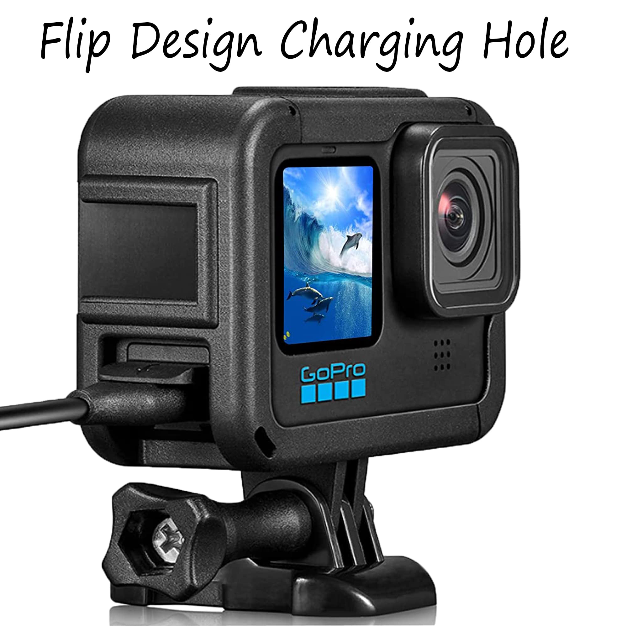 Protective Housing Case For Gopro Hero 12/Hero 11/Hero 10/Hero 9 Black, Housing Frame Case Mount Accessories For Gopro Hero9 Act